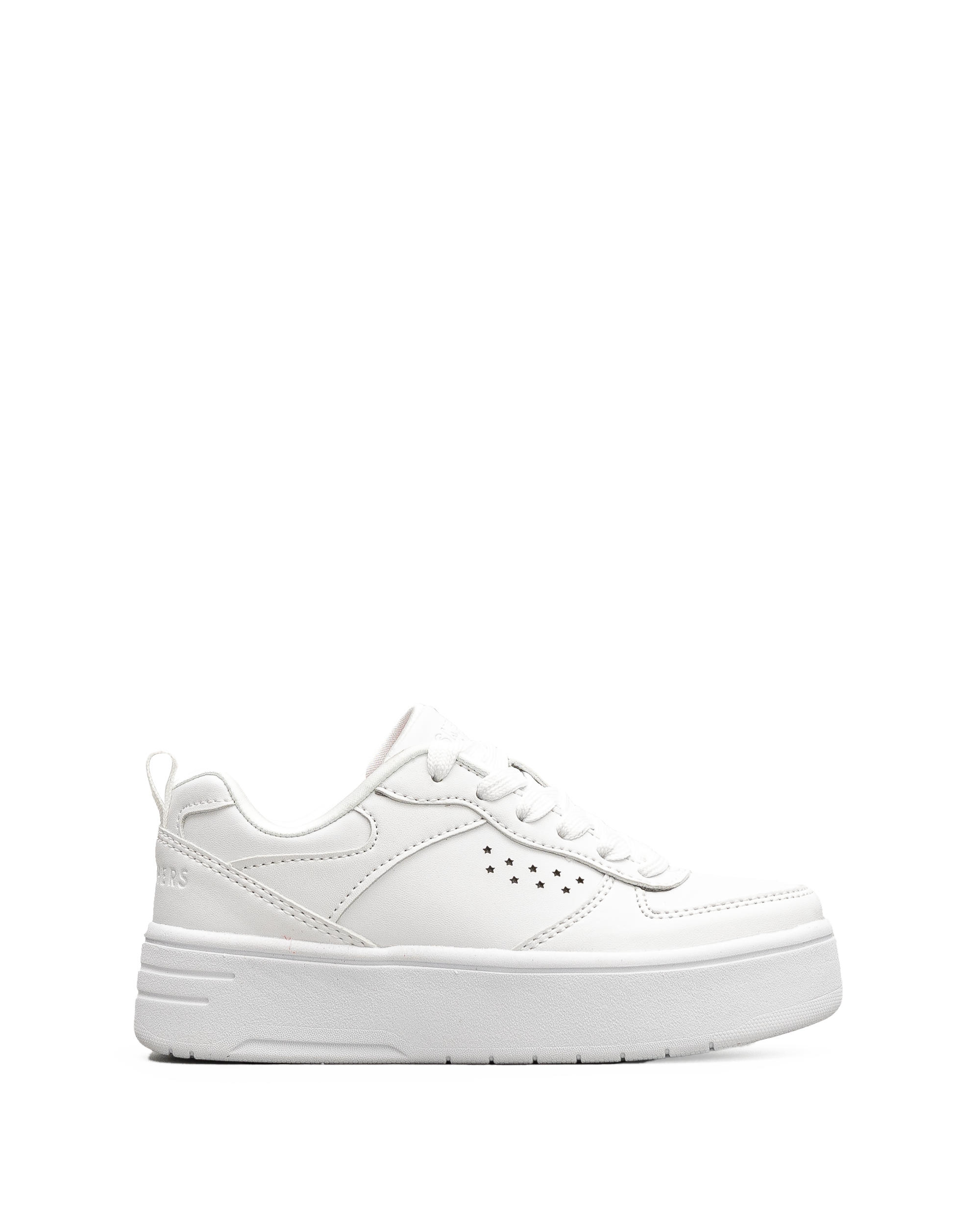 Court high ps - Blanc uni - #65Y-19