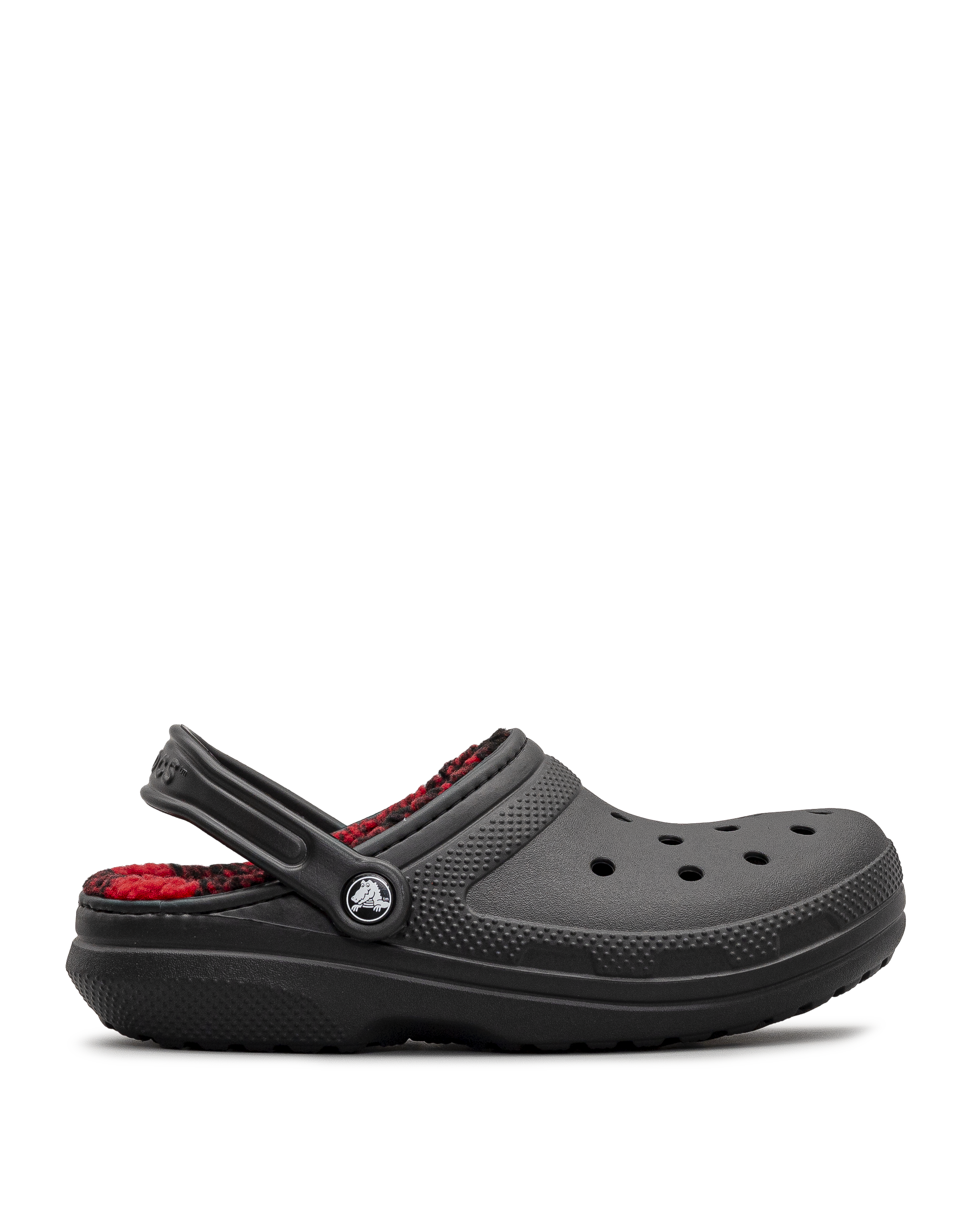 Buffalo check lined clog - Noir - #85P-03