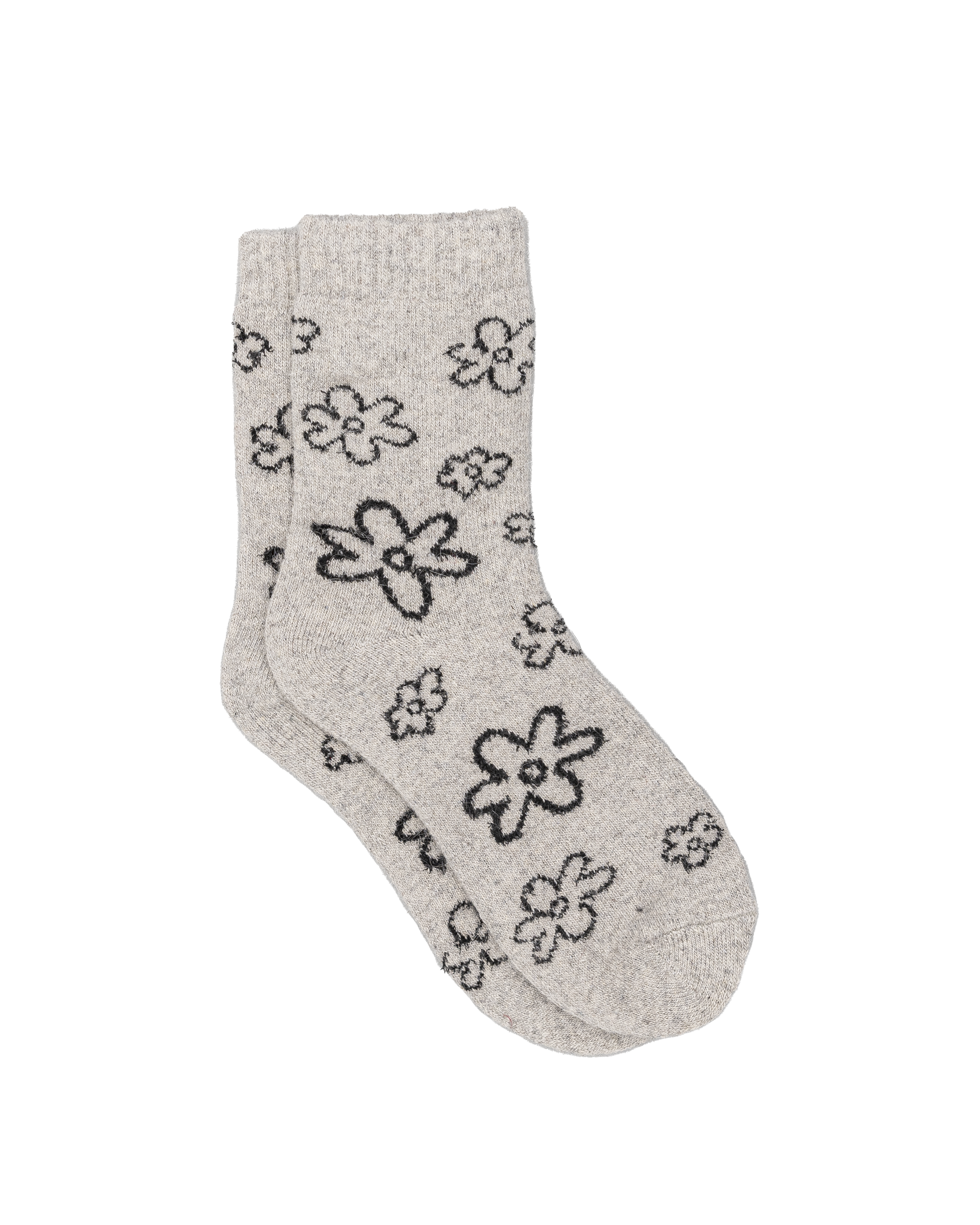 Bas femme 30% laine - Gris - #91B-15