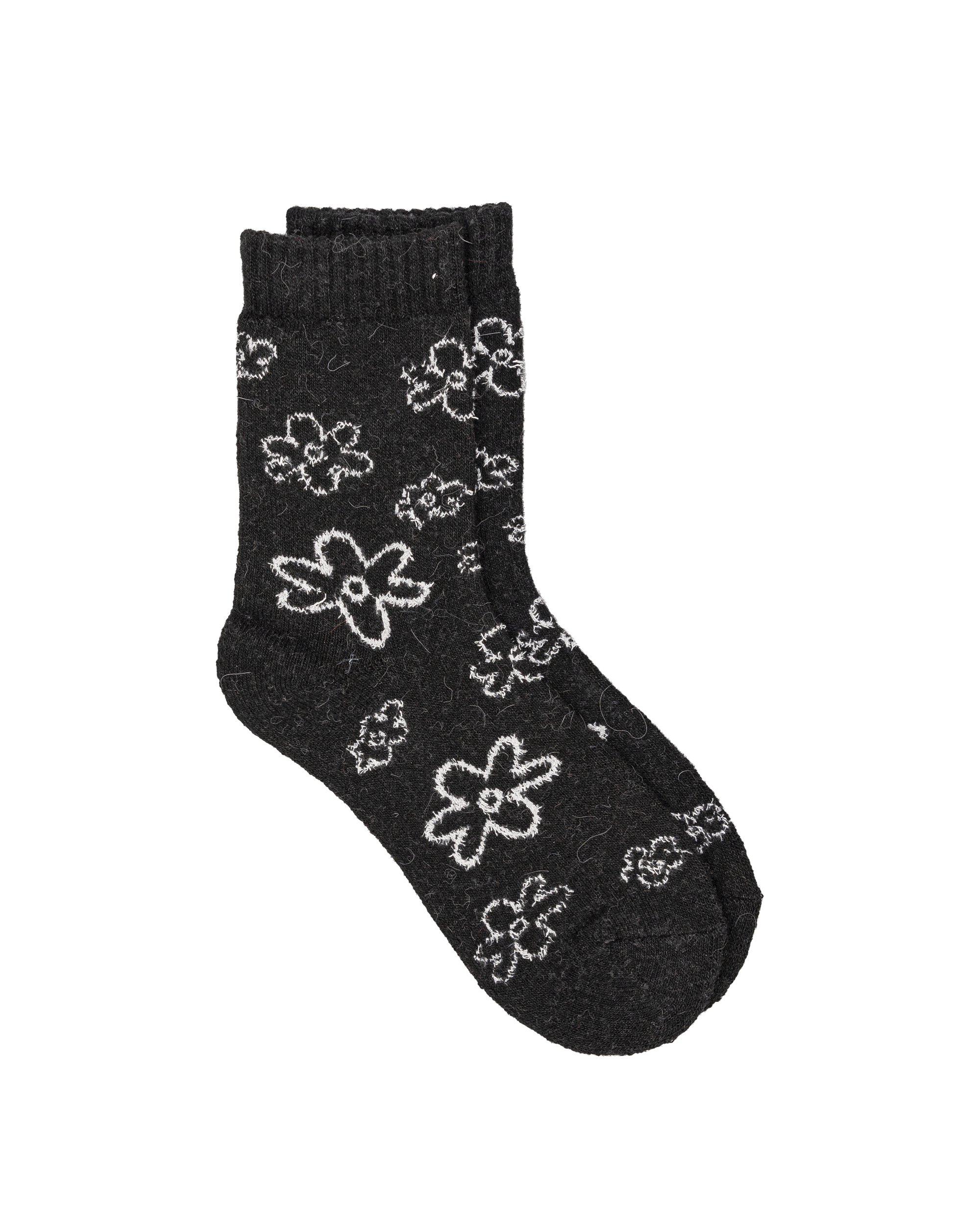 Bas femme 30% laine - Noir - #91B-15