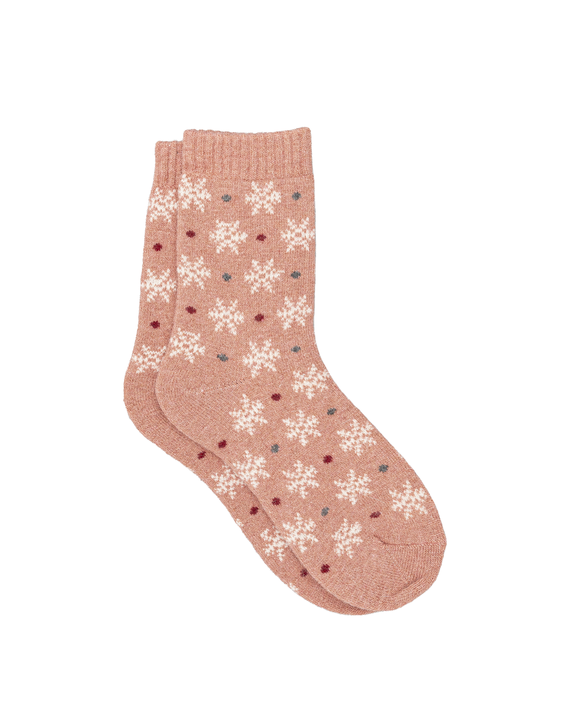 Bas femme 30% laine - Rose - #91B-18