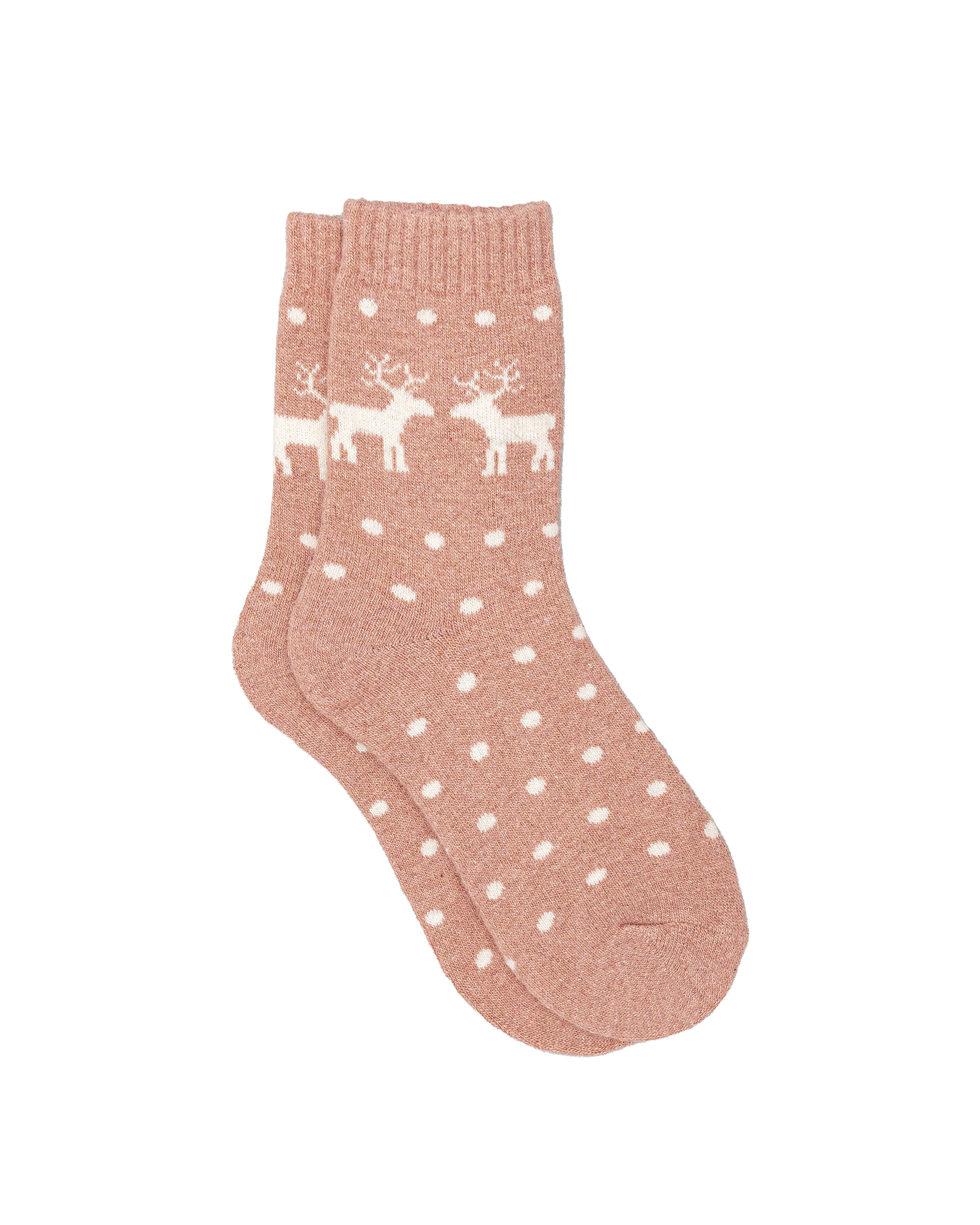 Bas femme 30% laine - Rose - #91B-19