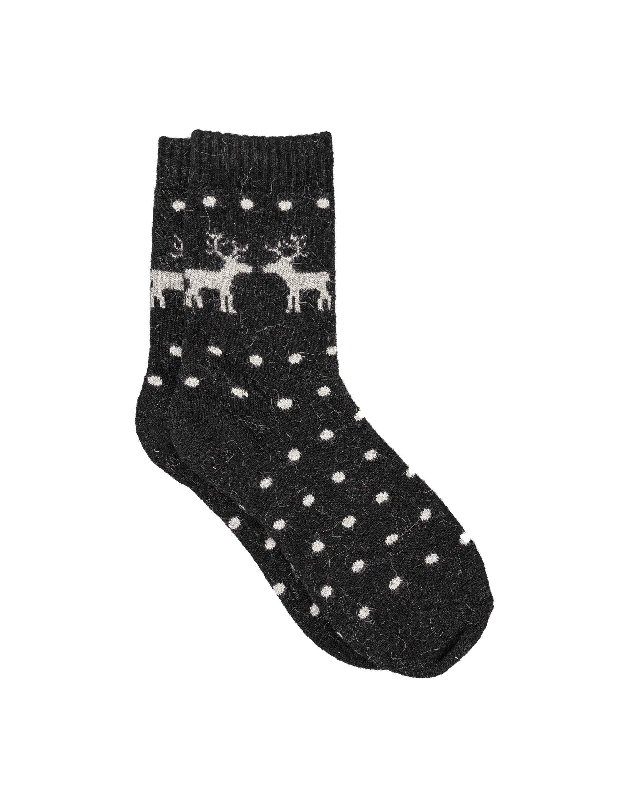 Bas femme 30% laine - Noir - #91B-19