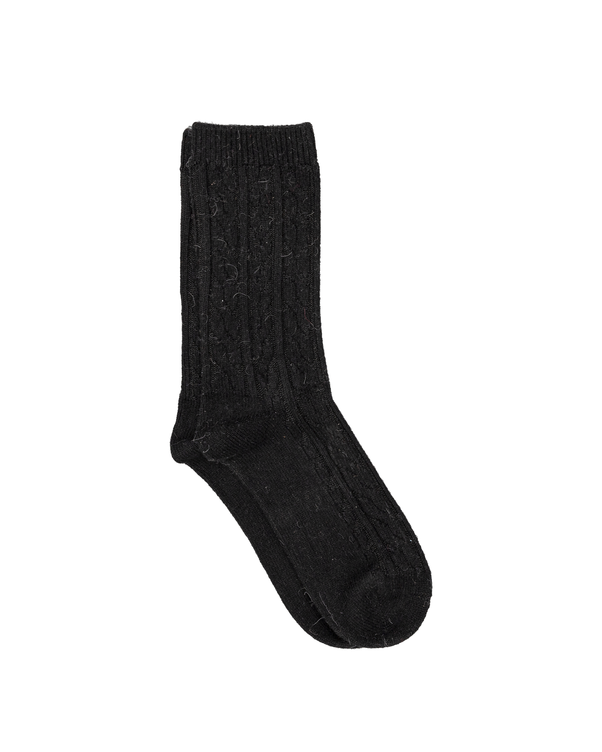 Bas femme 40% laine - Noir - #91B-20