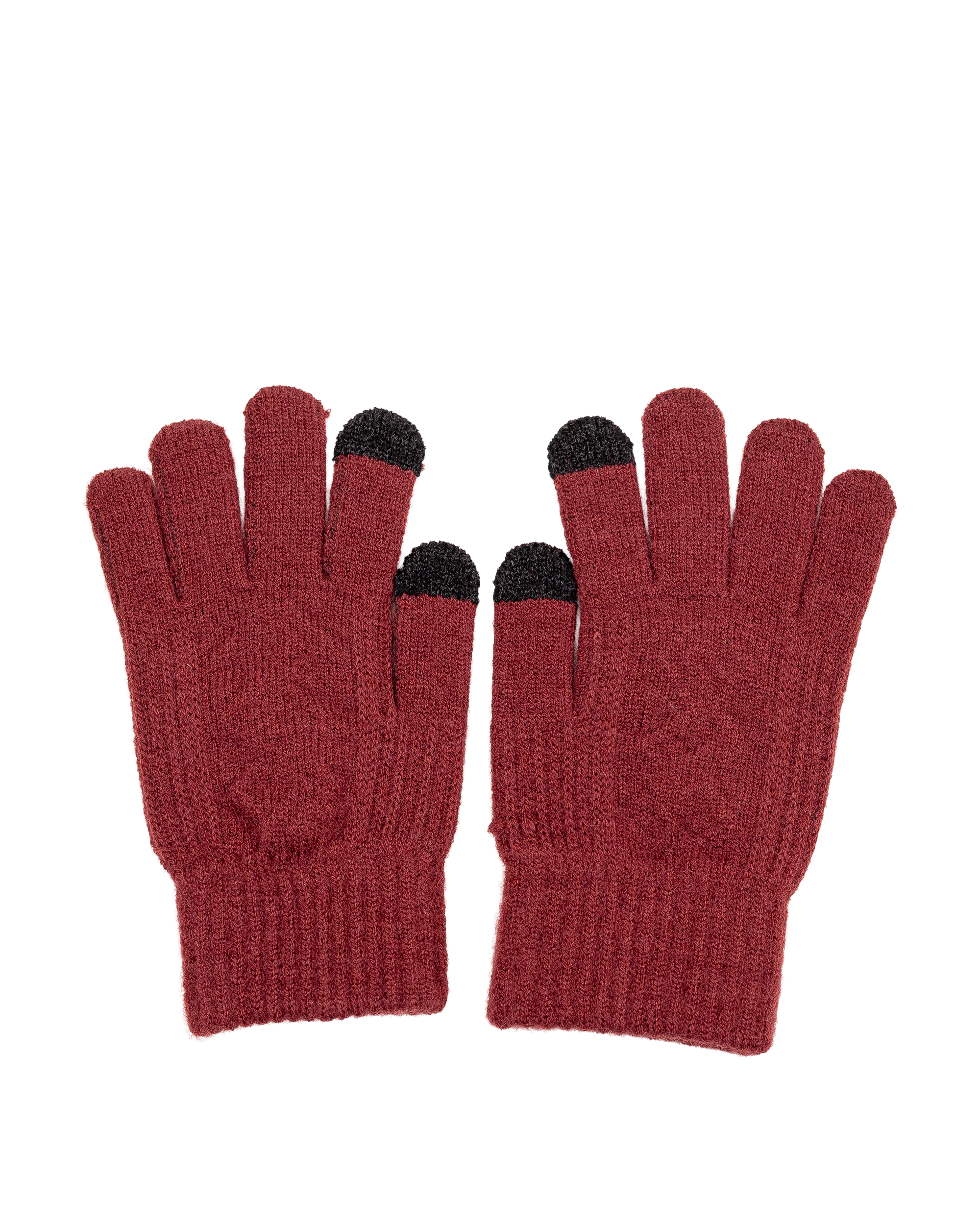 Gant en tricot  - Bordeau - #91G-02