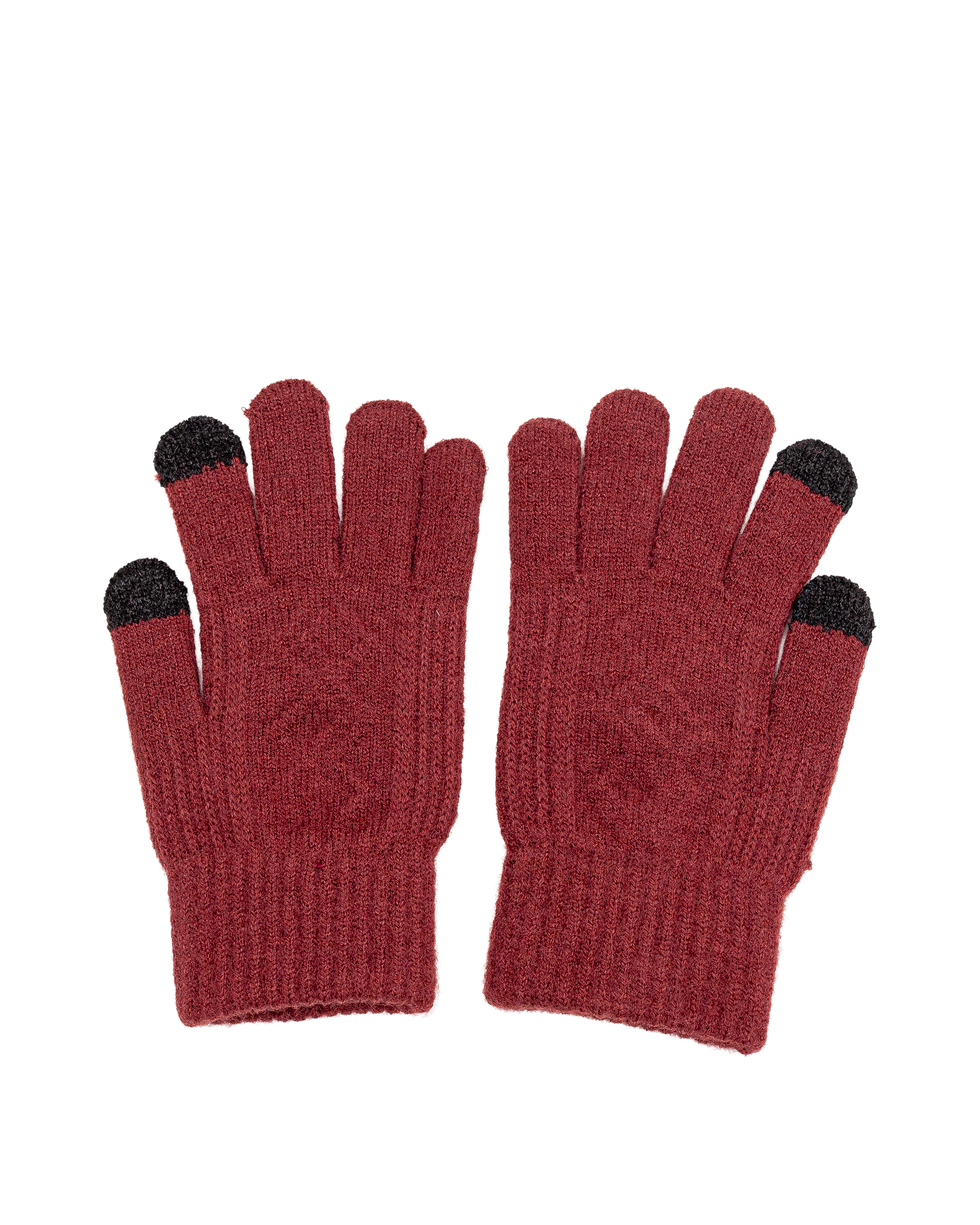 Gant en tricot  - Bordeau - #91G-02