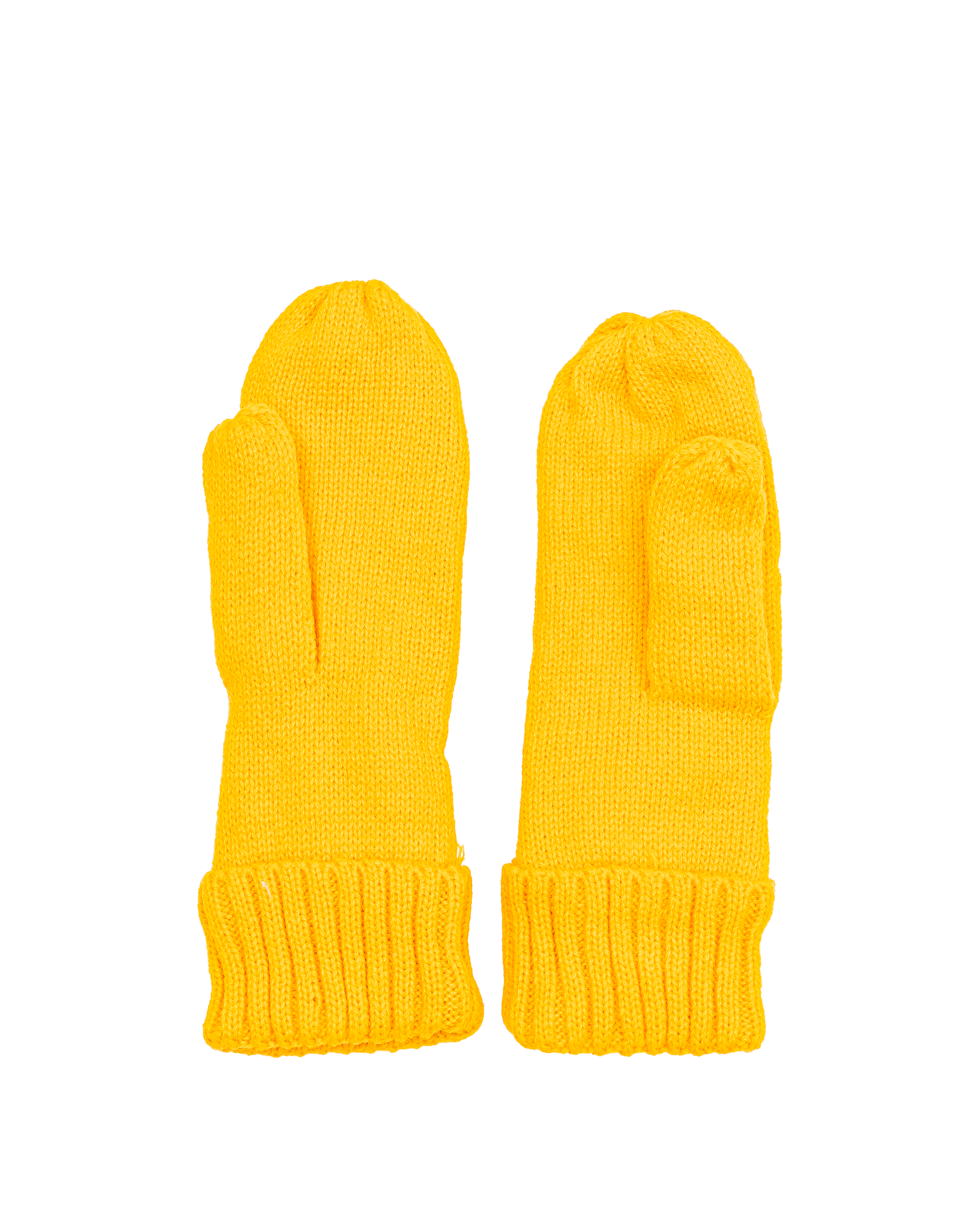 Mitaine tricot doublé - Jaune - #91Z-18