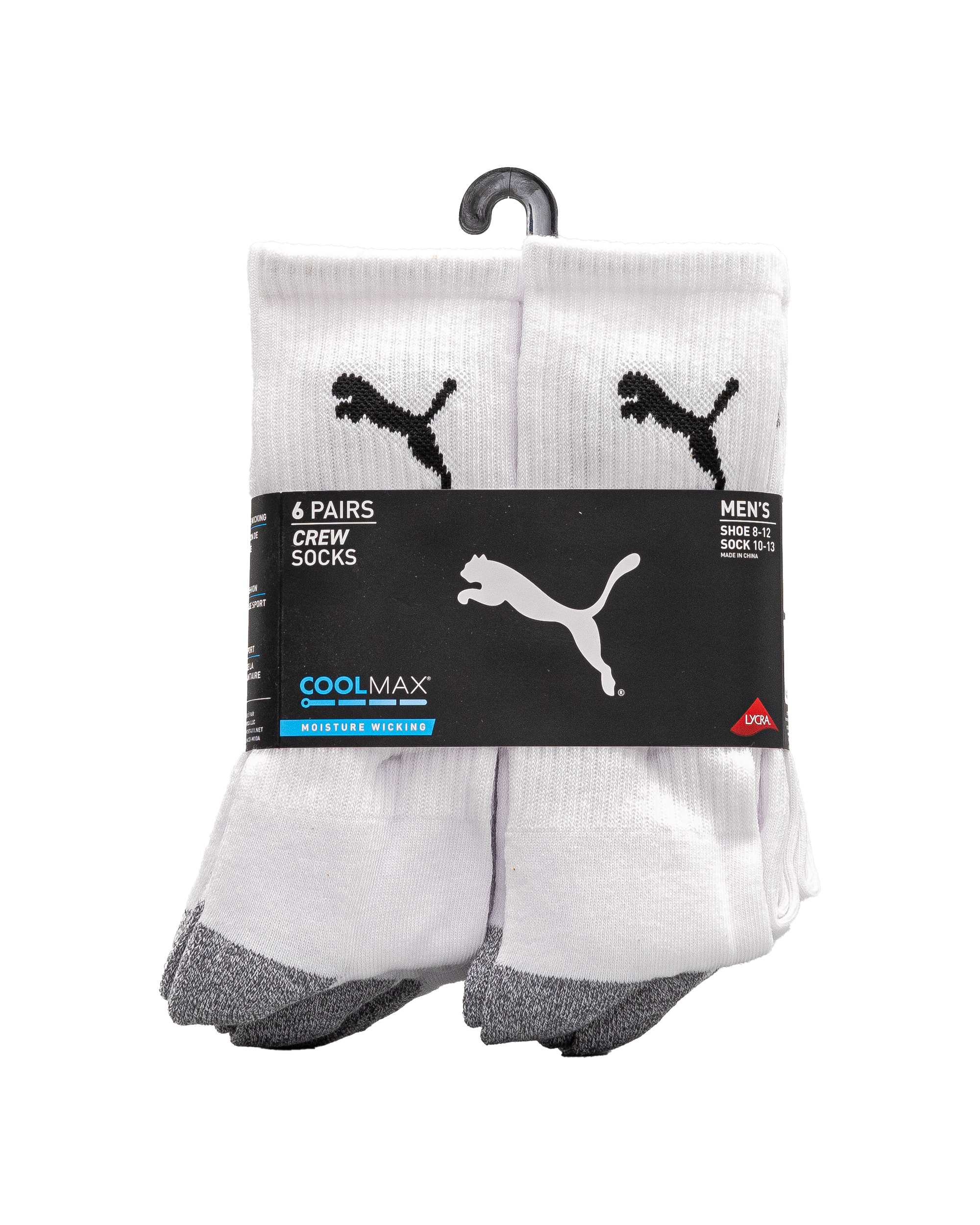 Bas adulte 6pk  - Blanc&noir - #92B-01