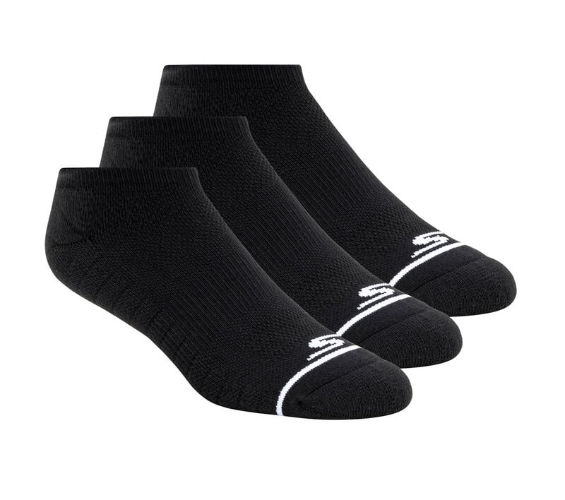 Mens 3pk no show  - Noir - #92B-100
