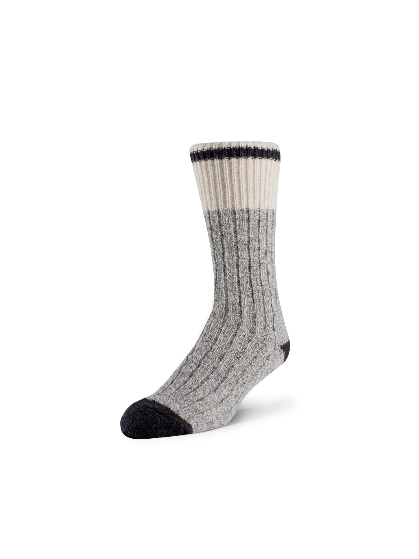 Bas de laine gris noir - Noir&gris - #92B-33