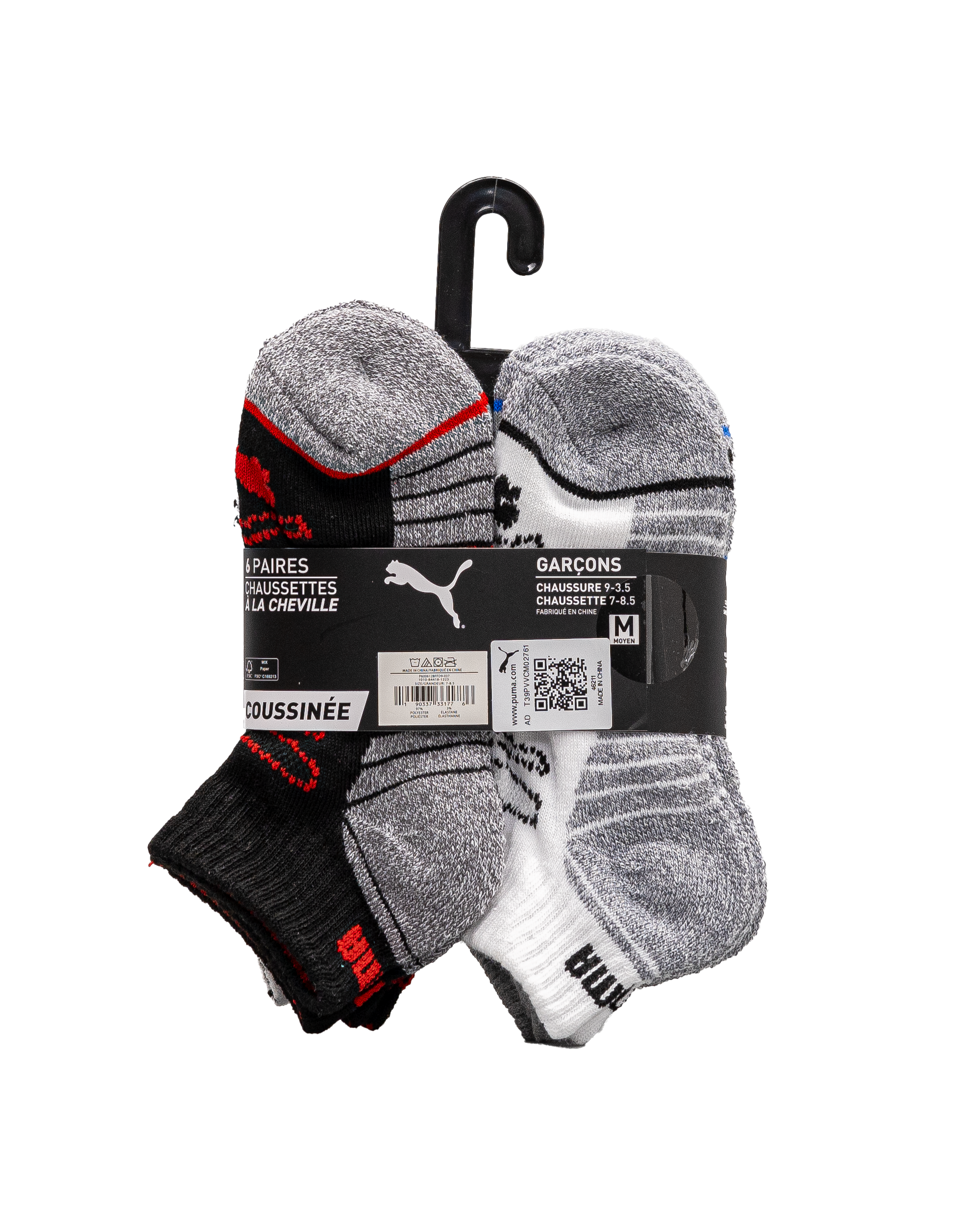 Bas enfant 6pk  - Gris - #97B-01