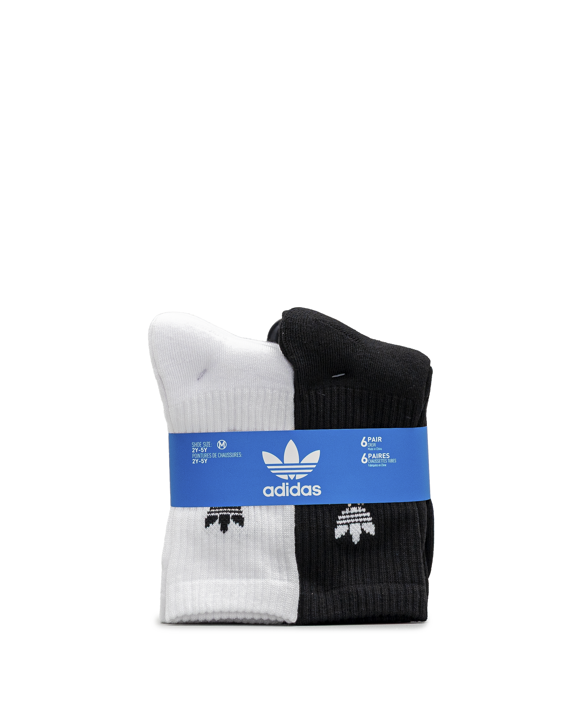 Youth orig 6 pck crew - Blanc&noir - #97B-157