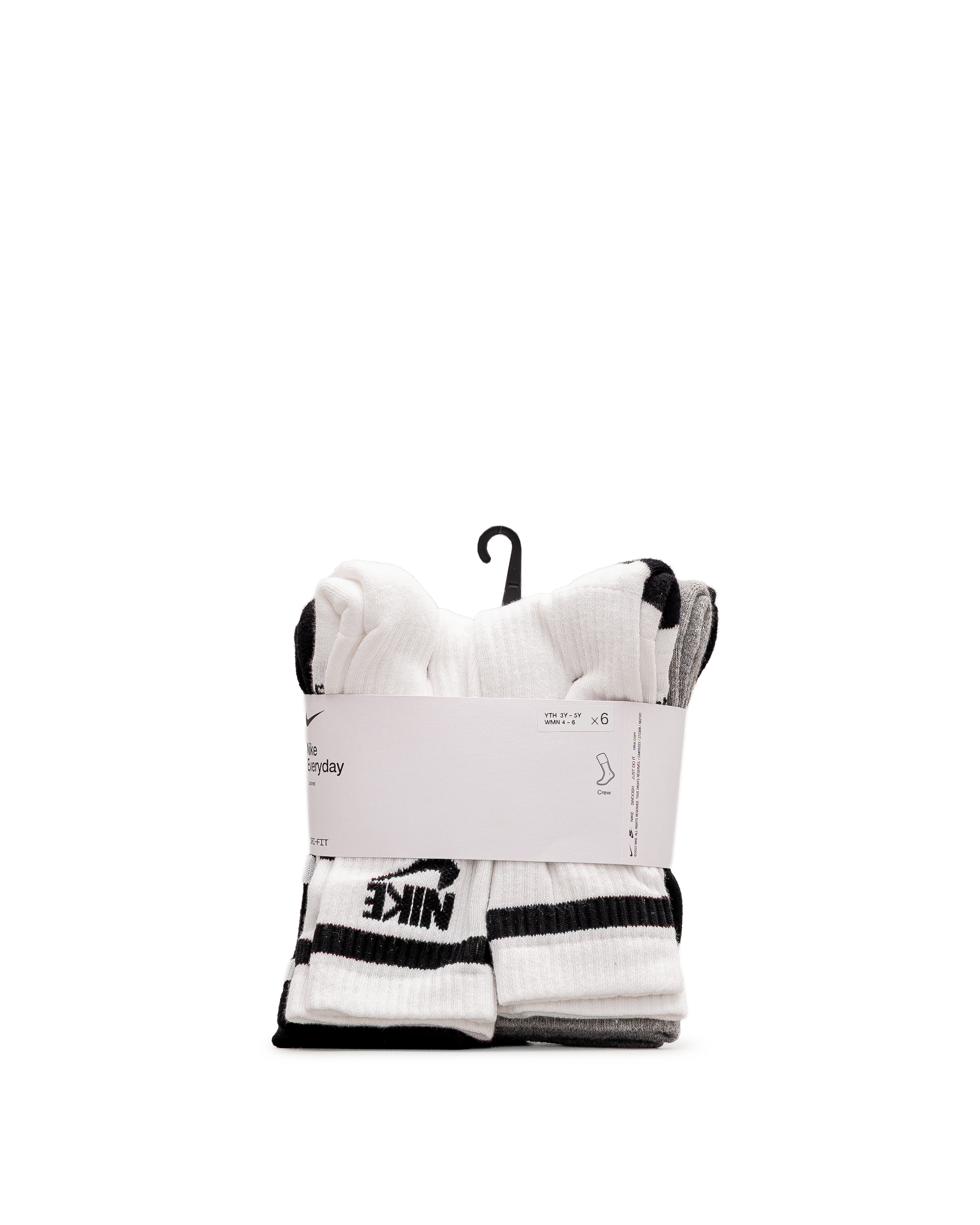 Kids cushioned crew 6pk - Noir - #97B-256