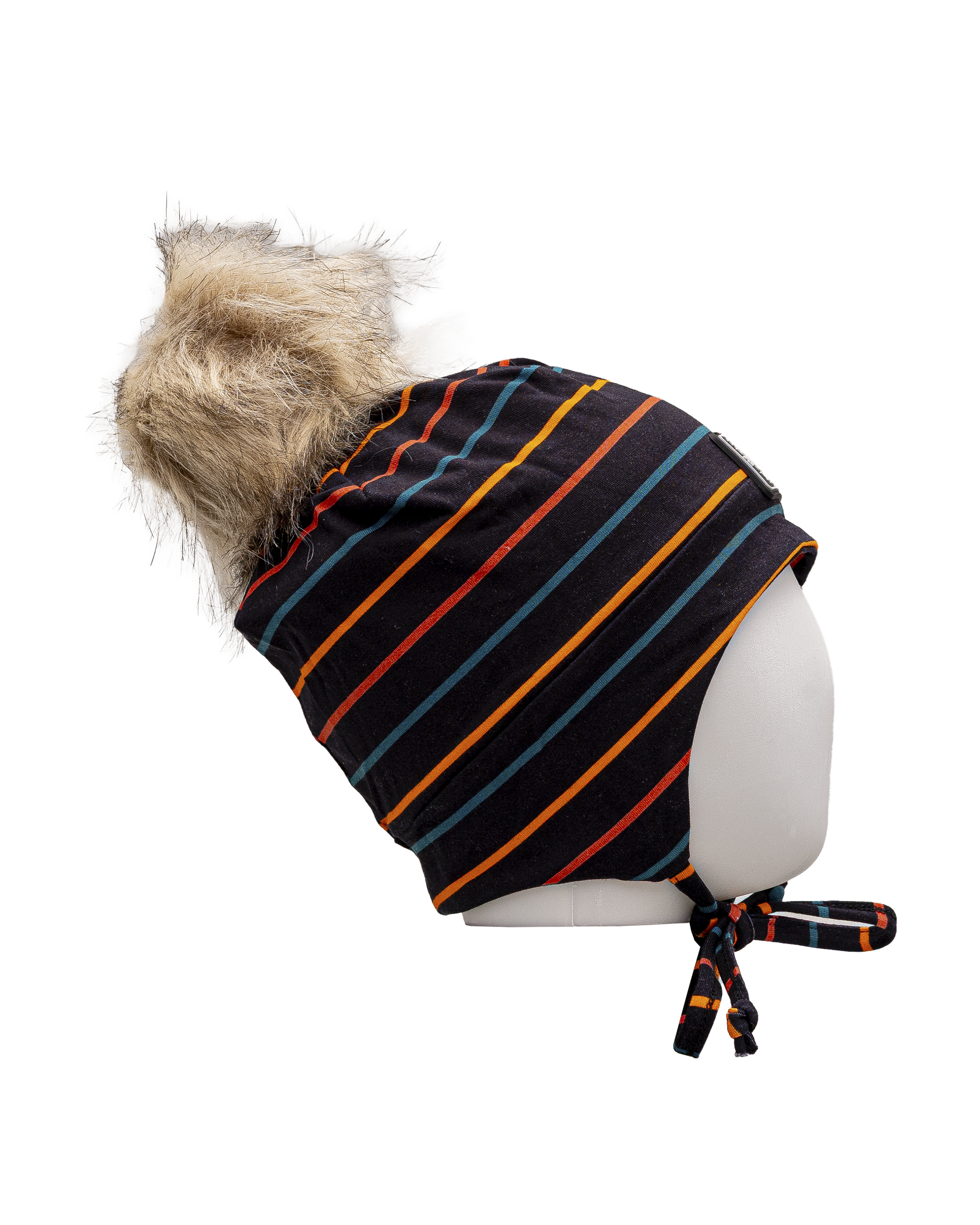 Tuque pompom jersey 2 6y  - Noir multi - #97D-205