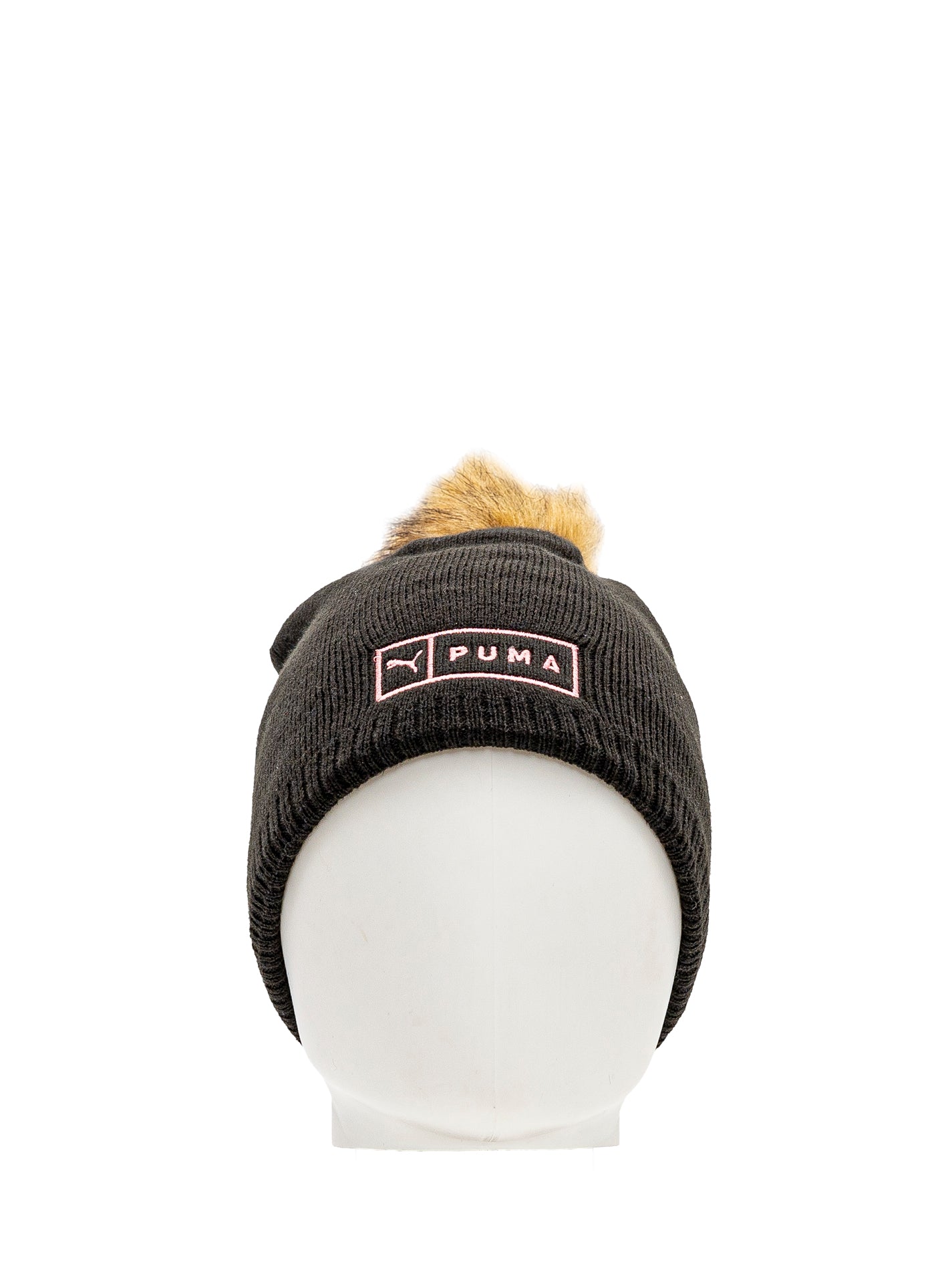 Girls hughes faux pompom  - Noir&rose - #97P-25