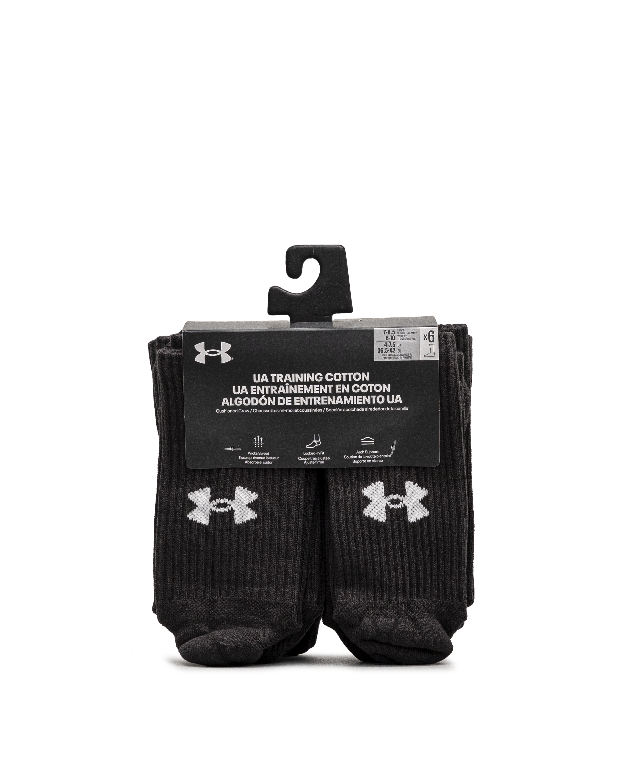 Unisex 6pk crew - Noir - #98B-14