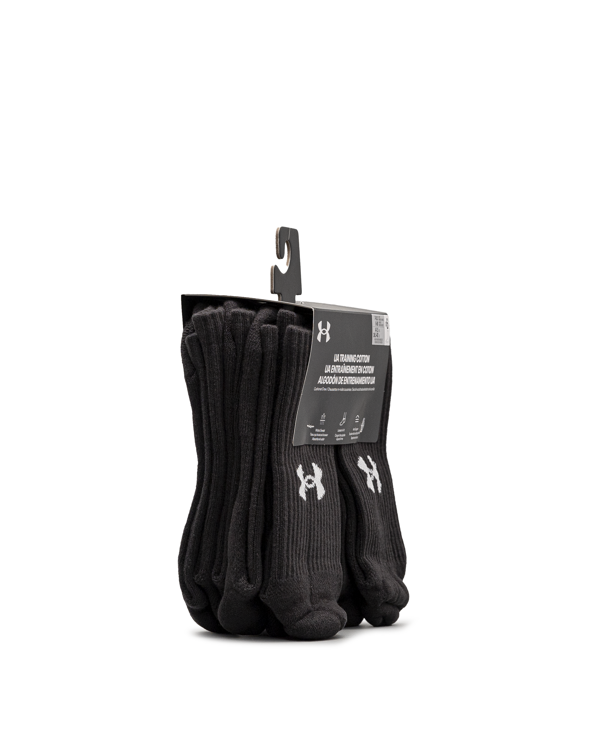 Unisex 6pk crew - Noir - #98B-14