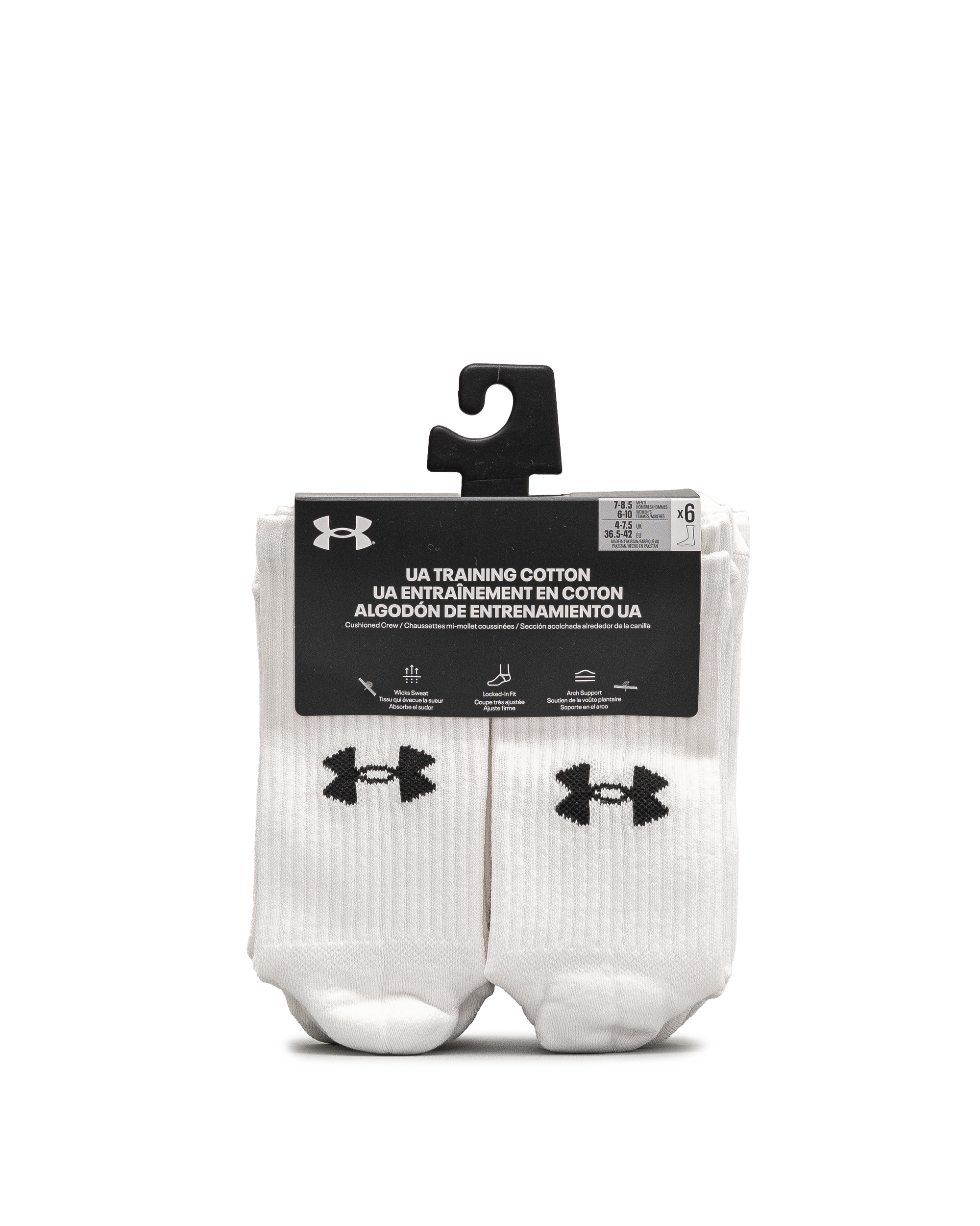 Unisex 6pk crew - Blanc - #98B-14