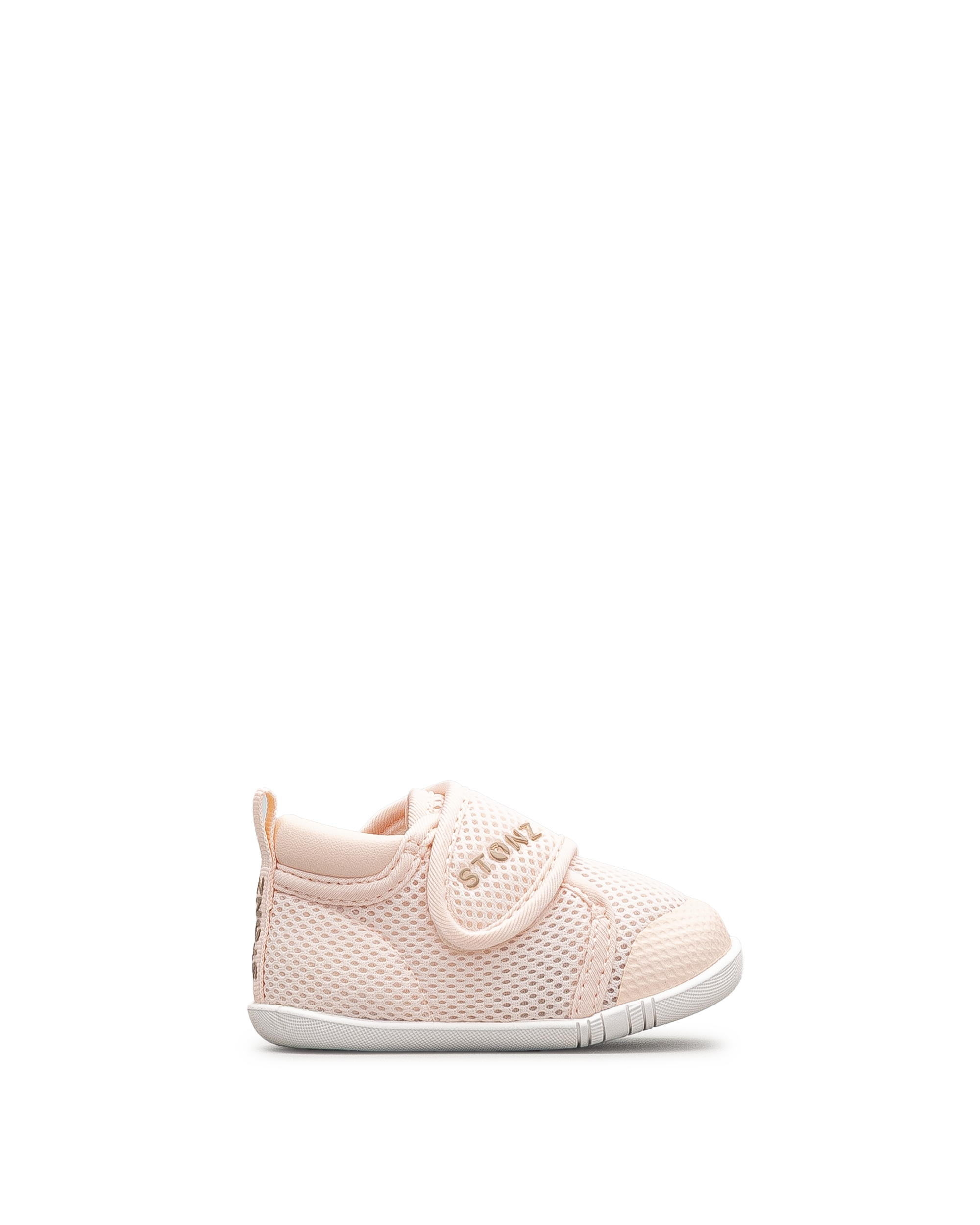 Vue latérale de la chaussure Stonz Cruiser Original bébé rose