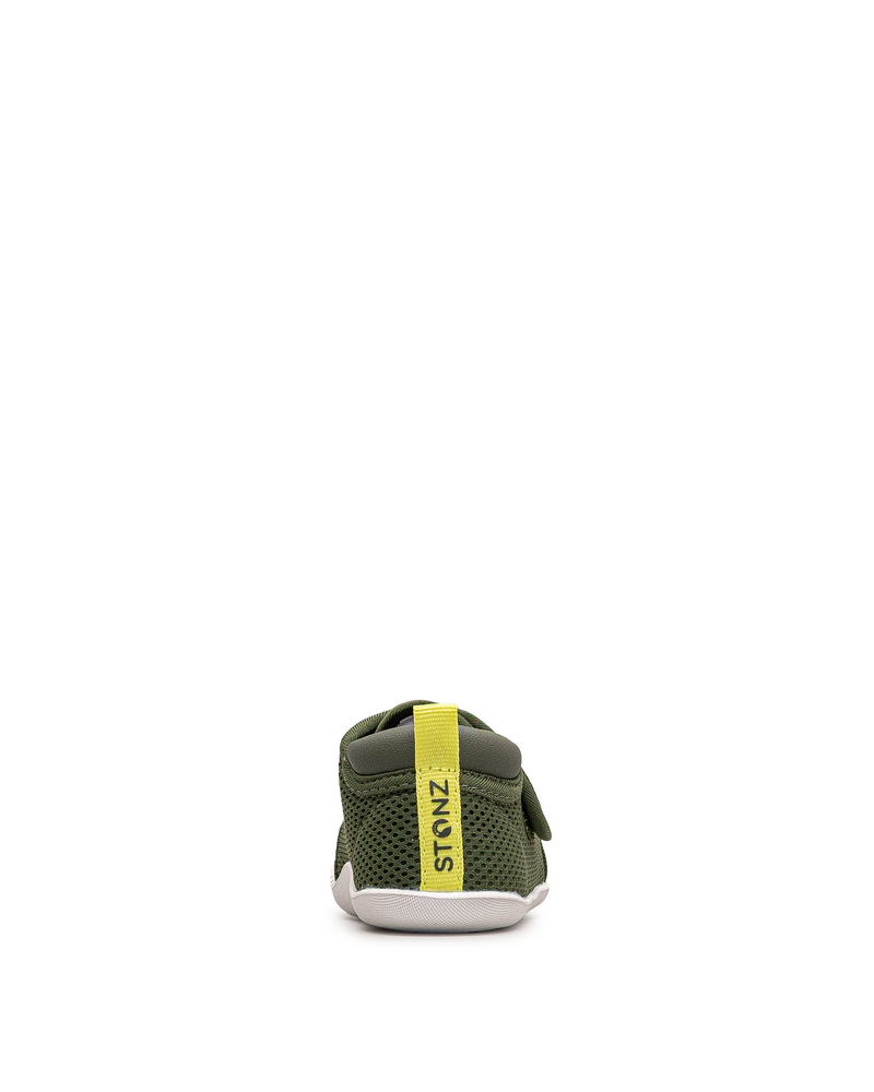 Vue arrière de la chaussure Stonz Cruiser Original bébé couleur kaki