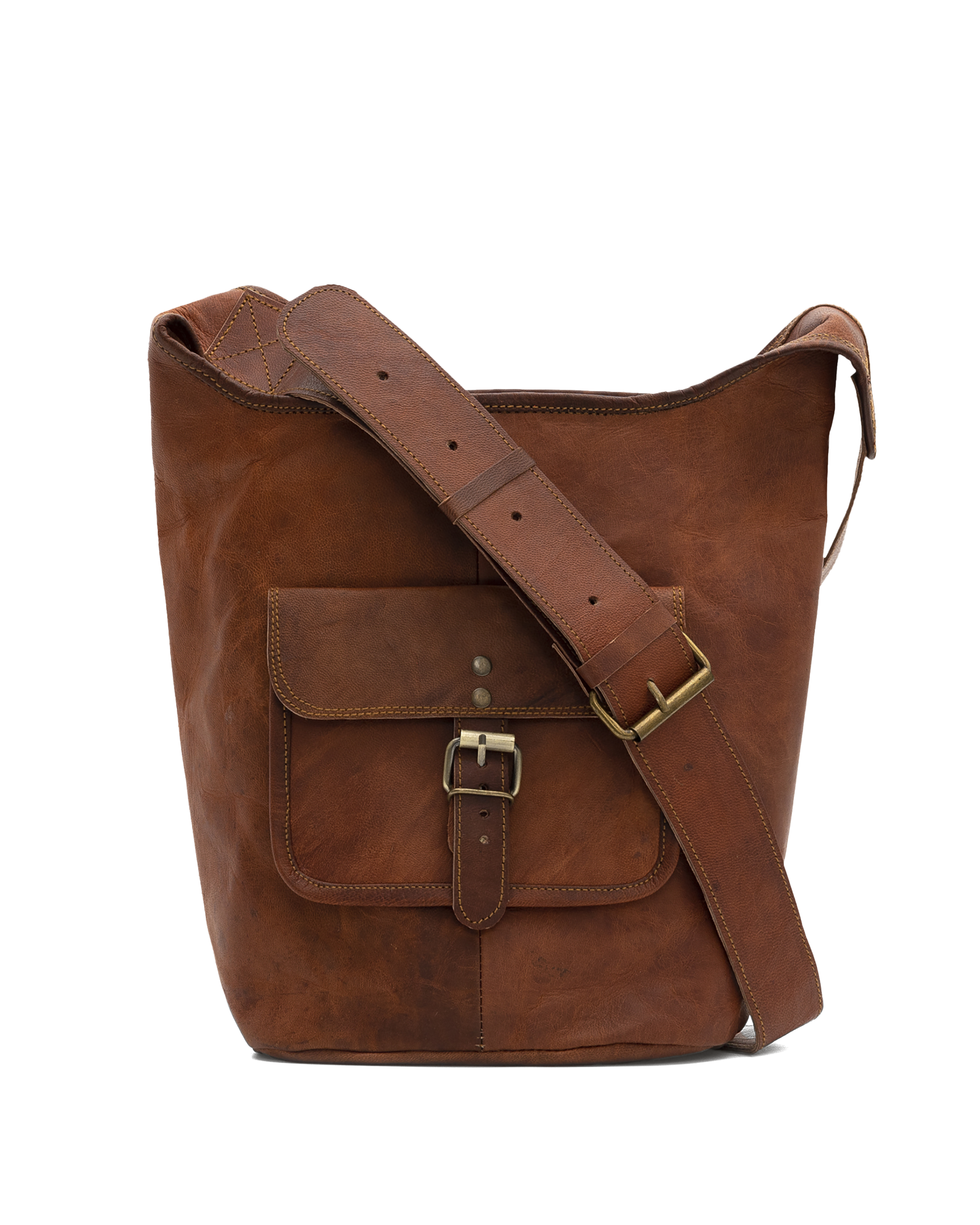 Sac en cuir  - Tan - #90O-34