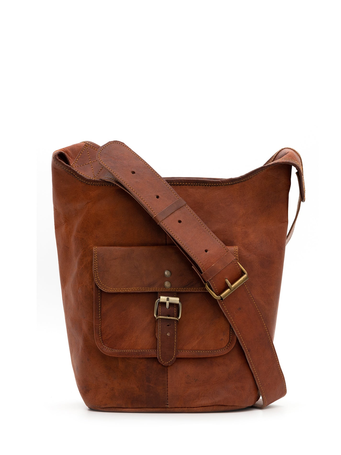 Sac en cuir  - Tan - #90O-34