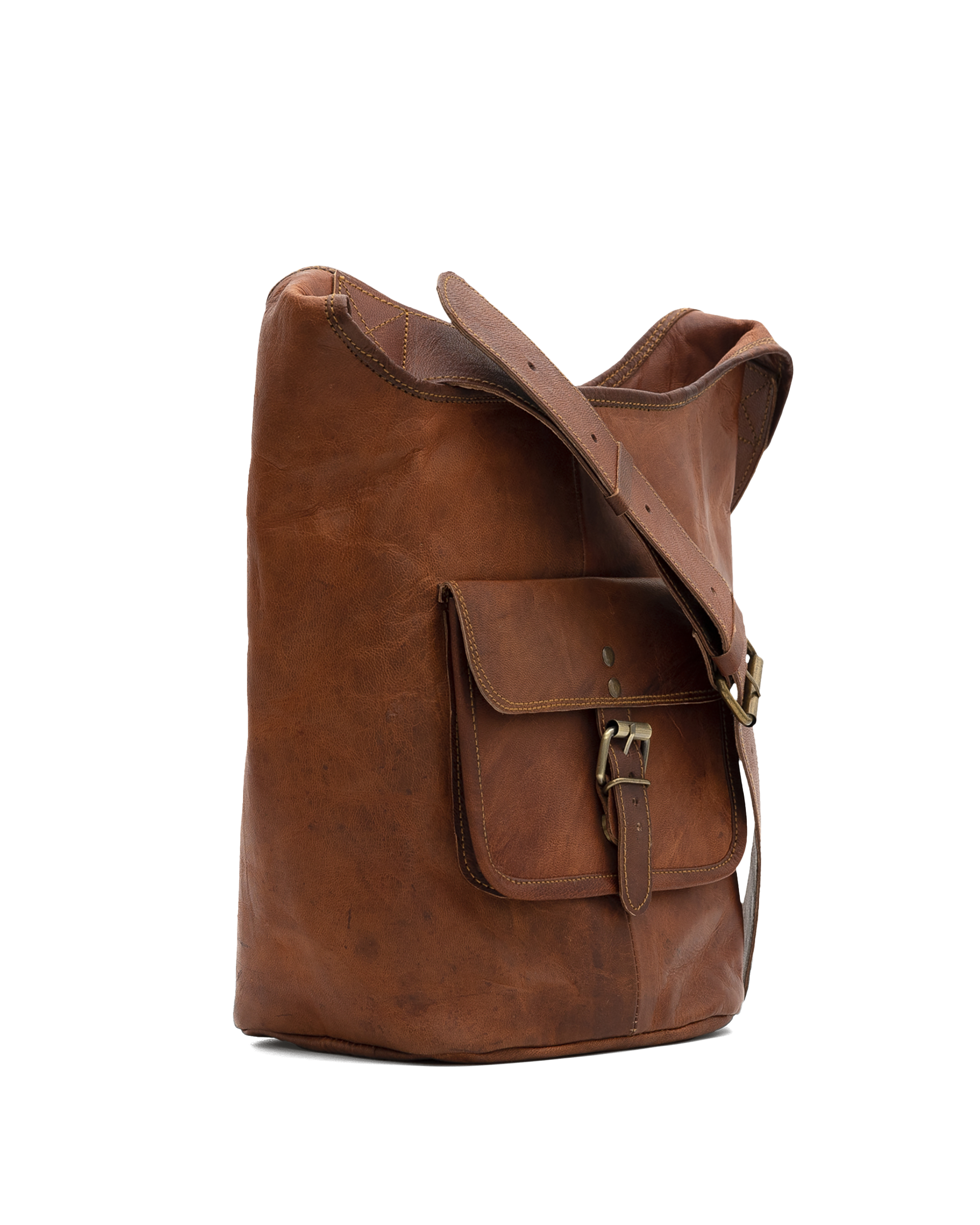 Sac en cuir  - Tan - #90O-34