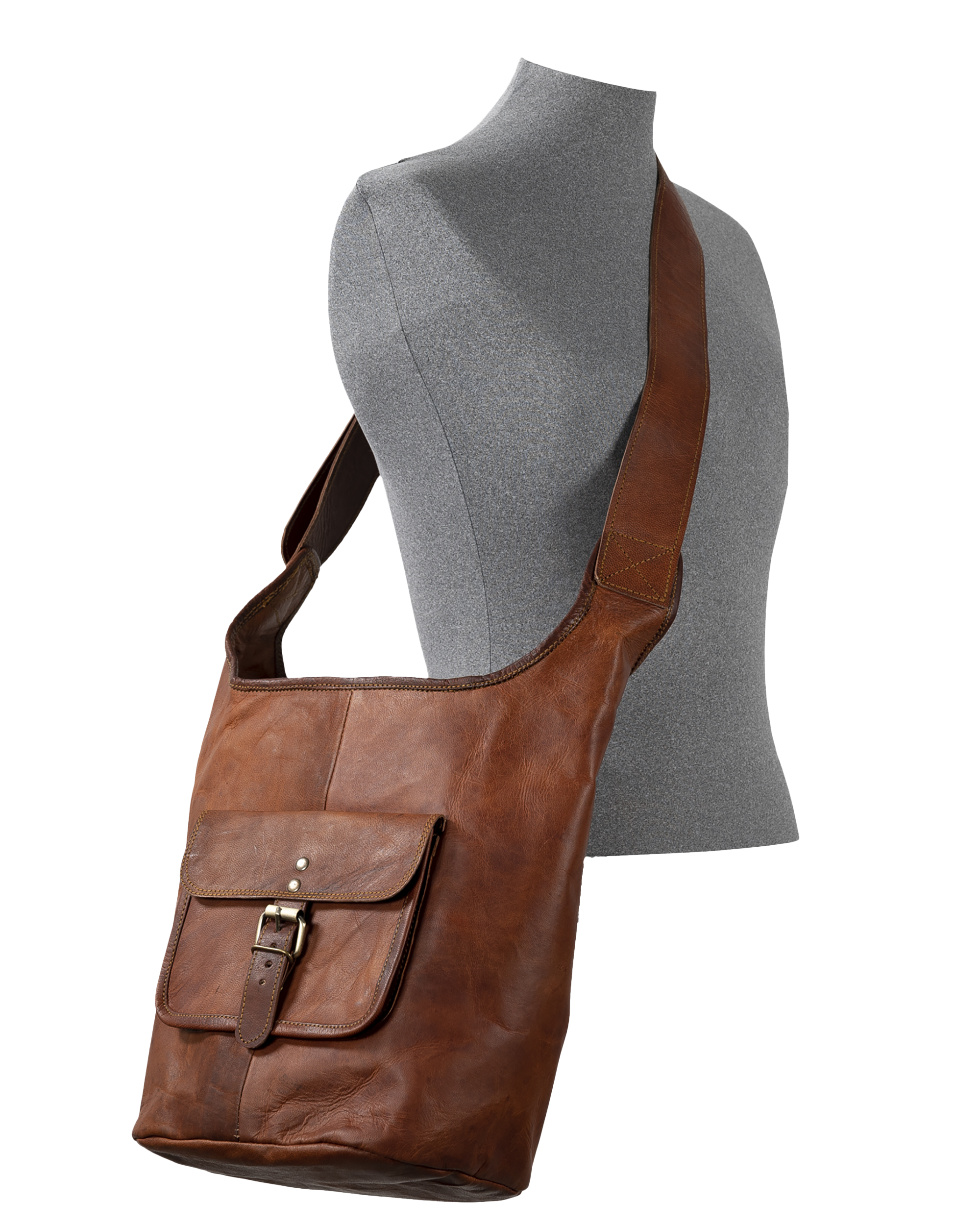 Sac en cuir  - Tan - #90O-34