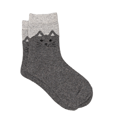 Bas angora  - Gris - #91B-45