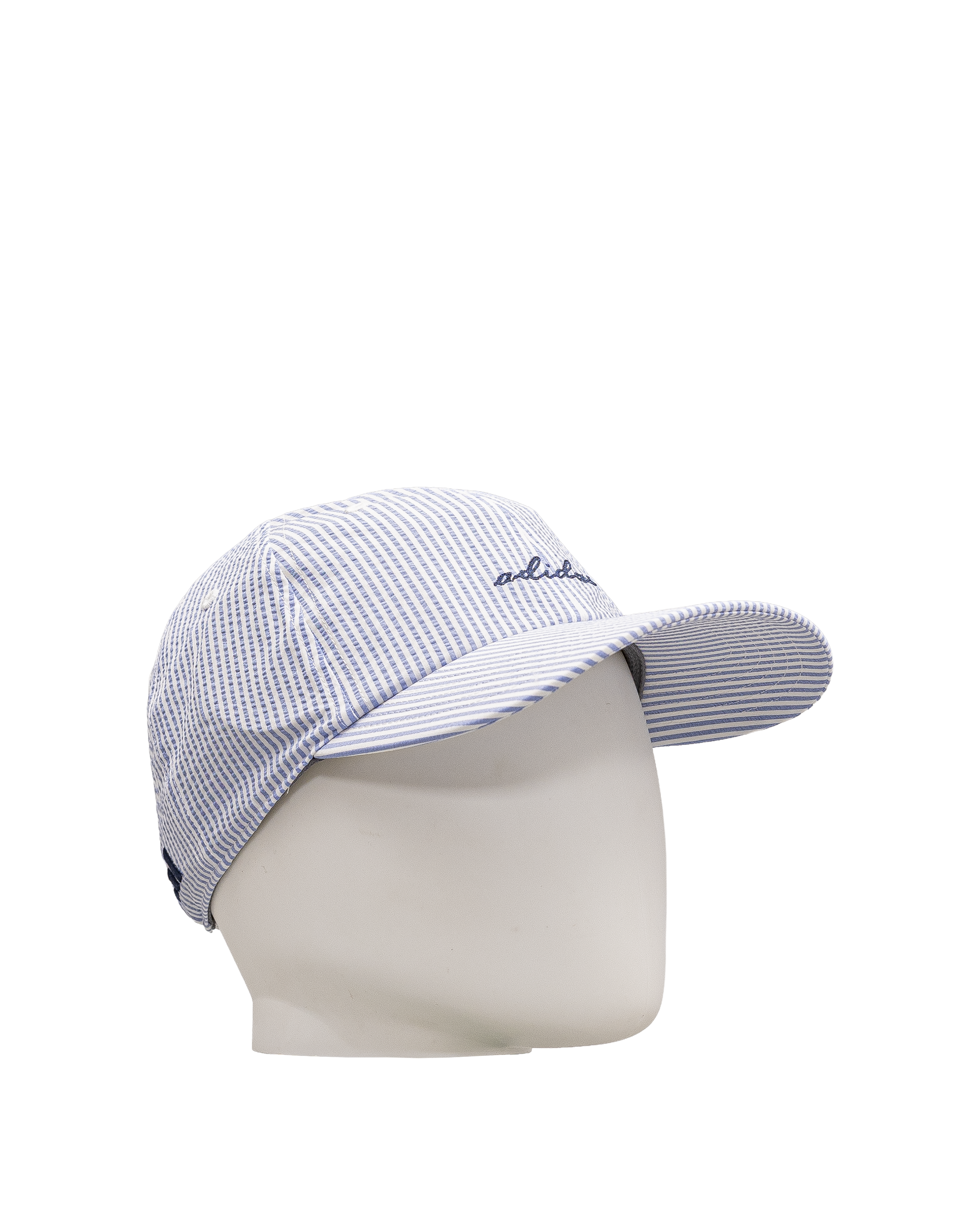 Seersucker fashion hat  - Bleu - #91C-08