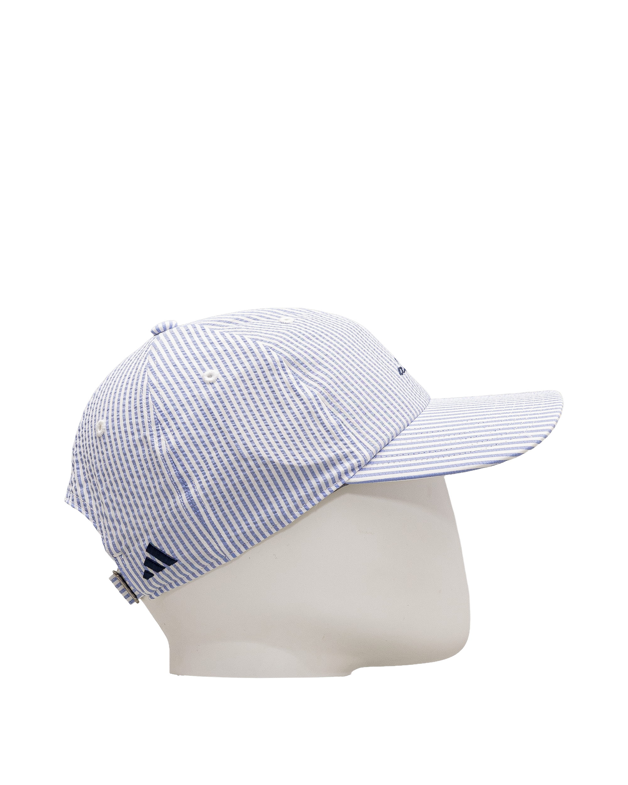 Seersucker fashion hat  - Bleu - #91C-08