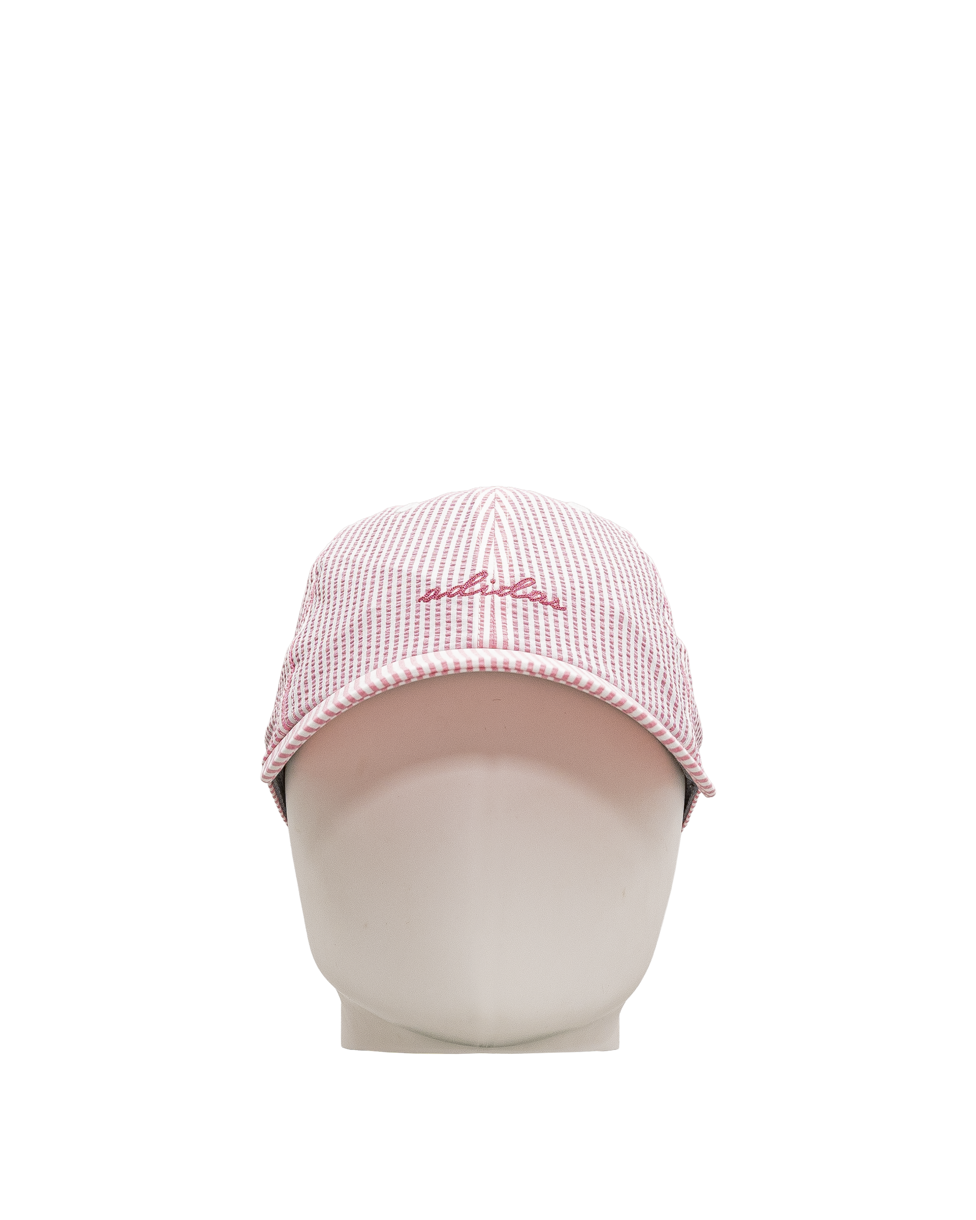 Seersucker fashion hat  - Rose pale - #91C-08