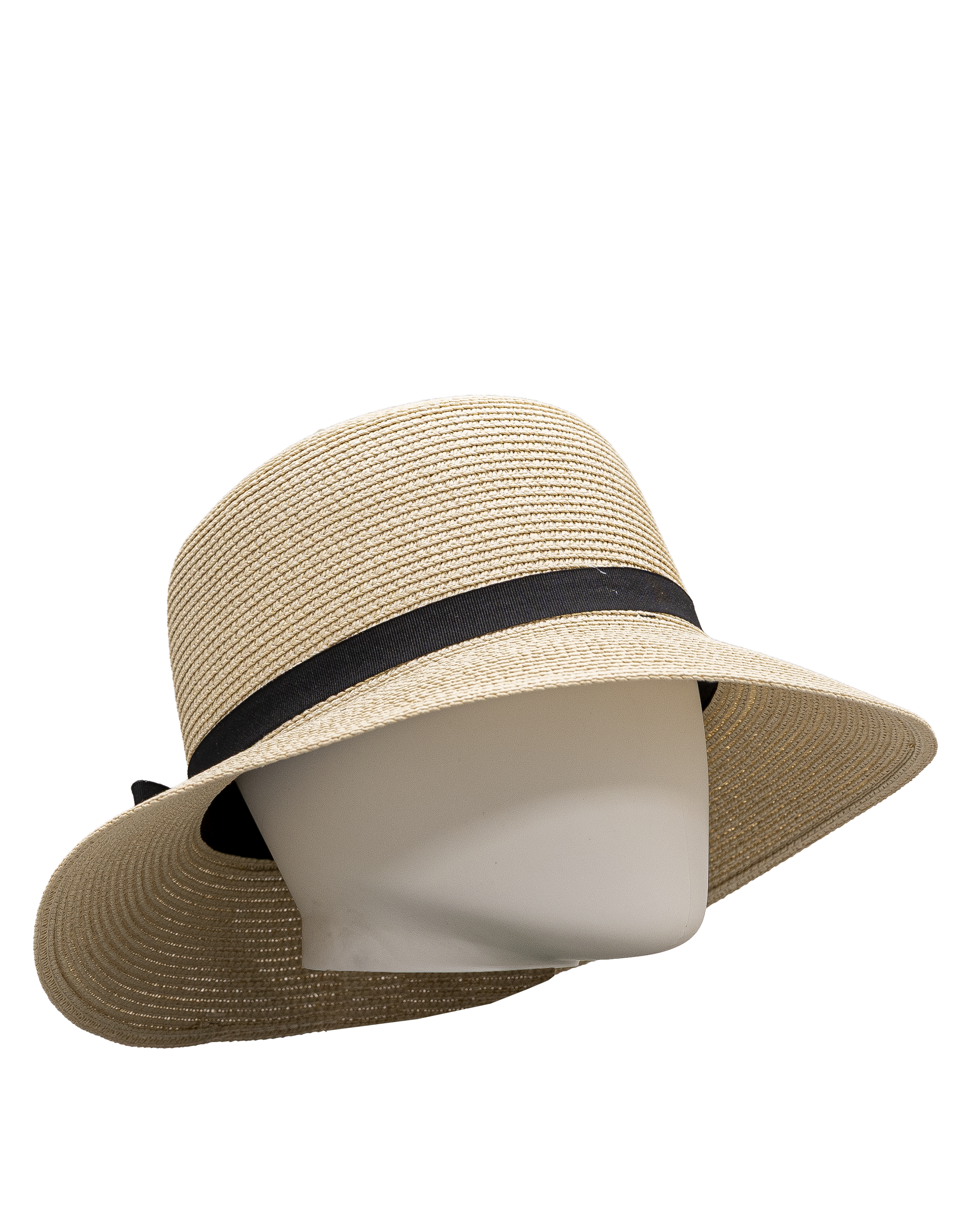 Chapeau cloche paille - Noir - #91P-05