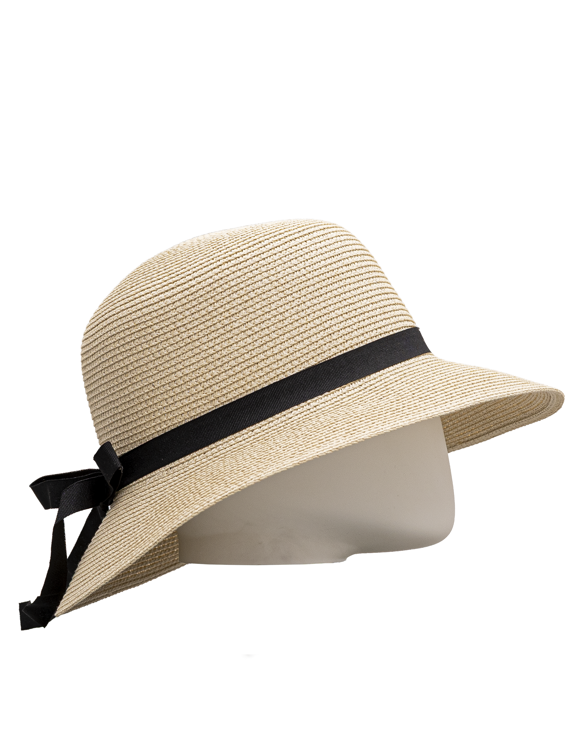 Chapeau cloche paille - Noir - #91P-05