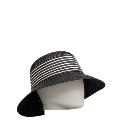 Chapeau rayures - Noir - #91P-07