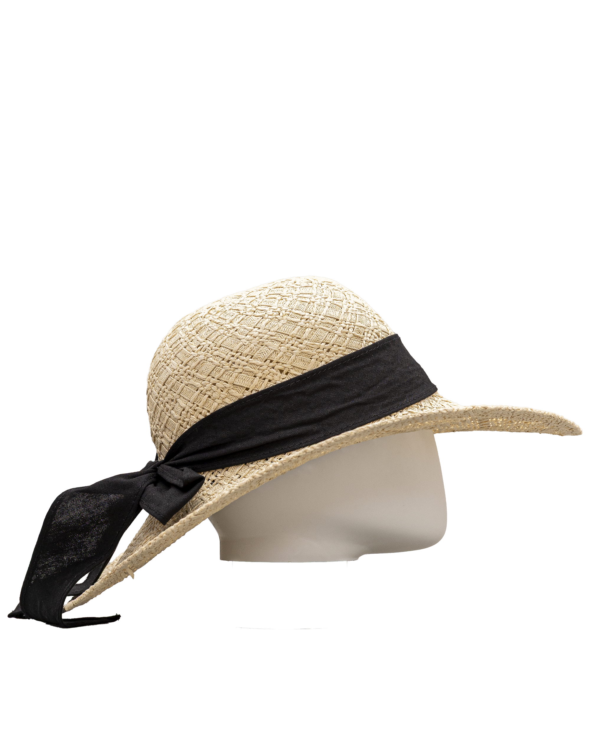 Chapeau boucle  - Blanc&noir - #91P-10