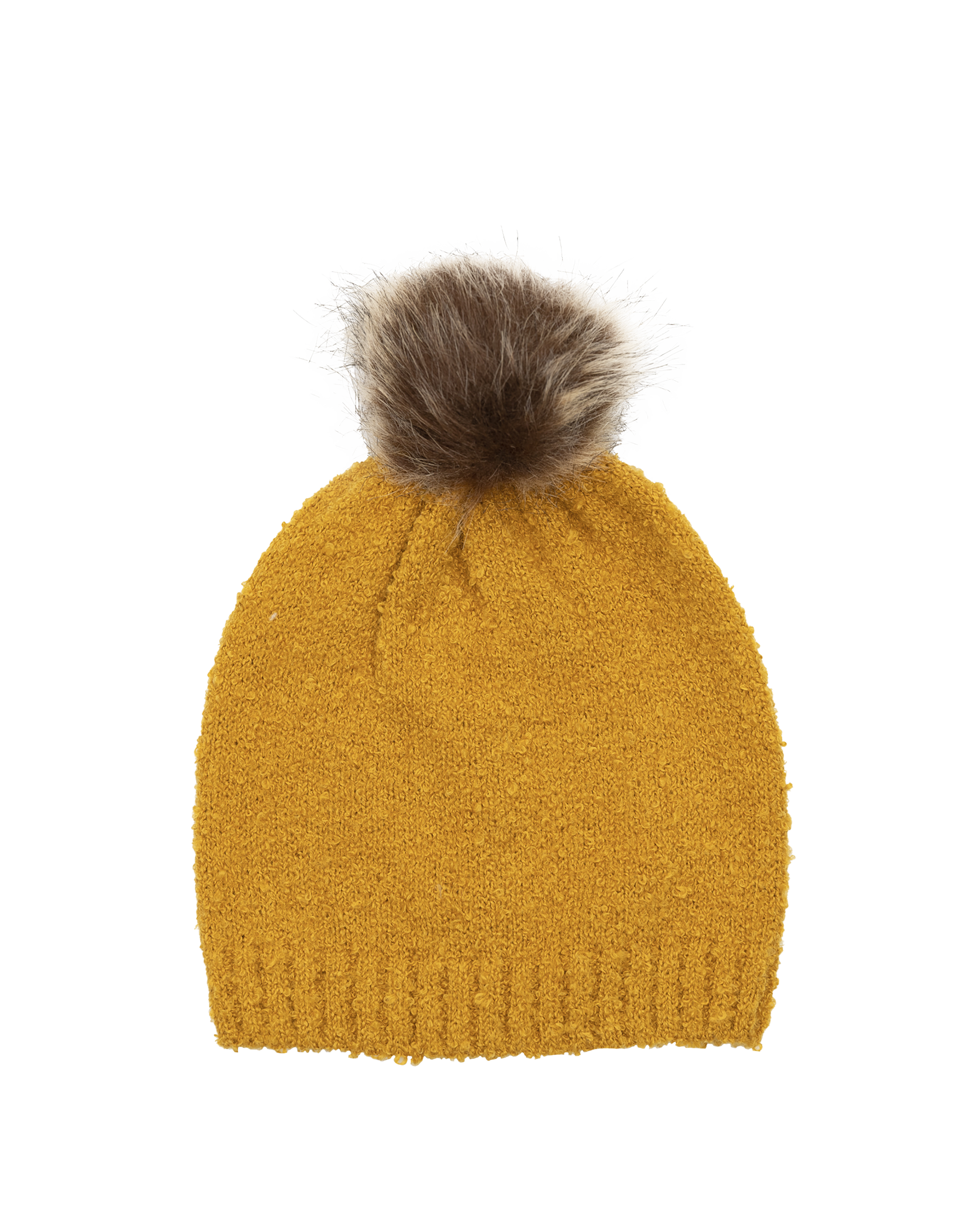 Tuque pompon unicolor - Jaune - #91R-14