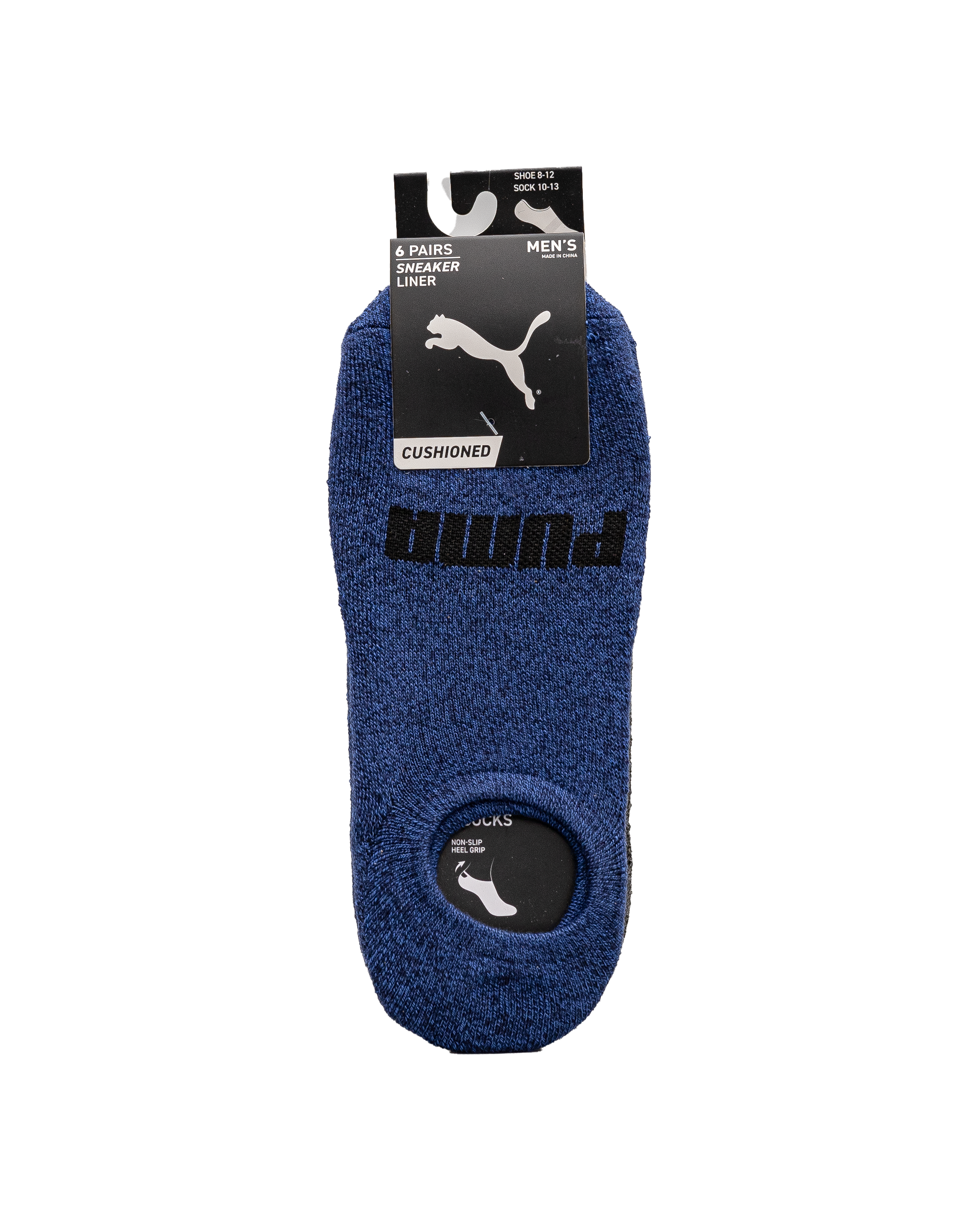 Bas invisible adulte 6pk  - Bleu - #92B-02