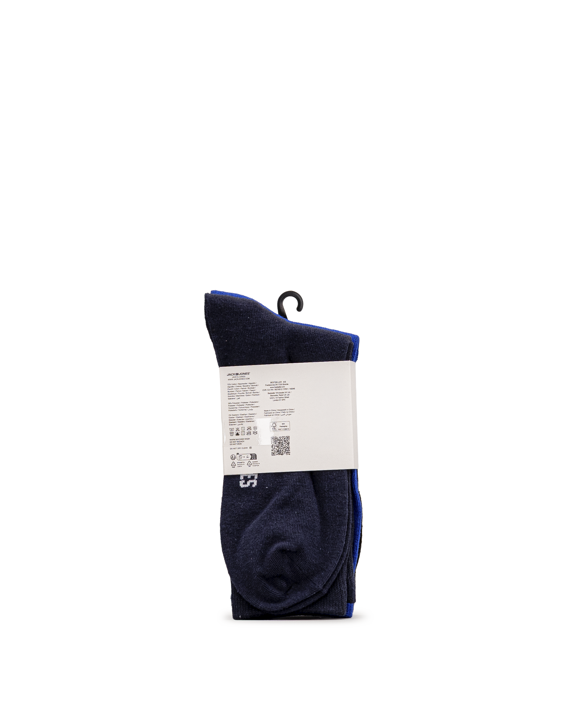 Rafael socks 3pck - Bleu - #92B-10