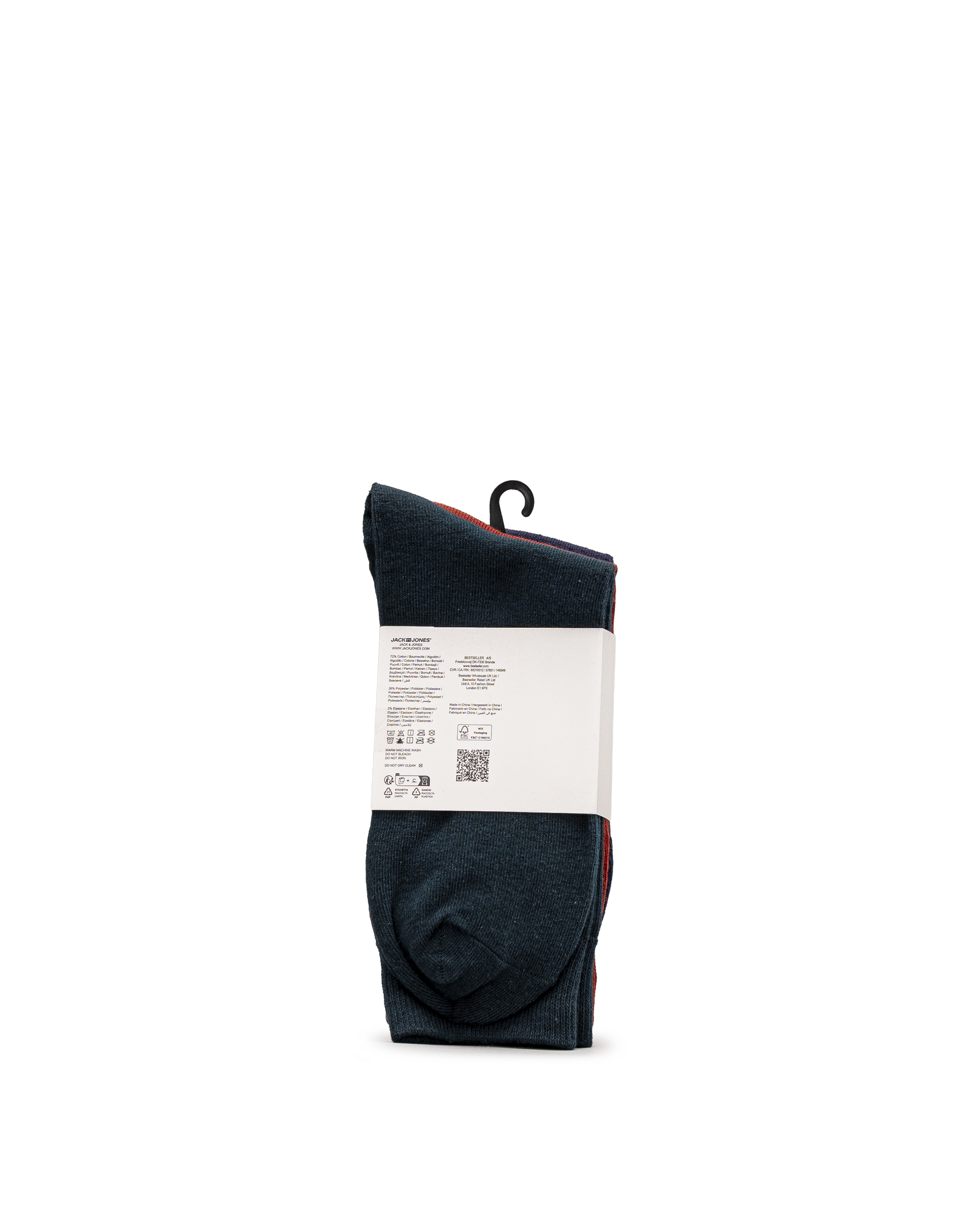 Rafael socks 3pck - Noir&gris  - #92B-10