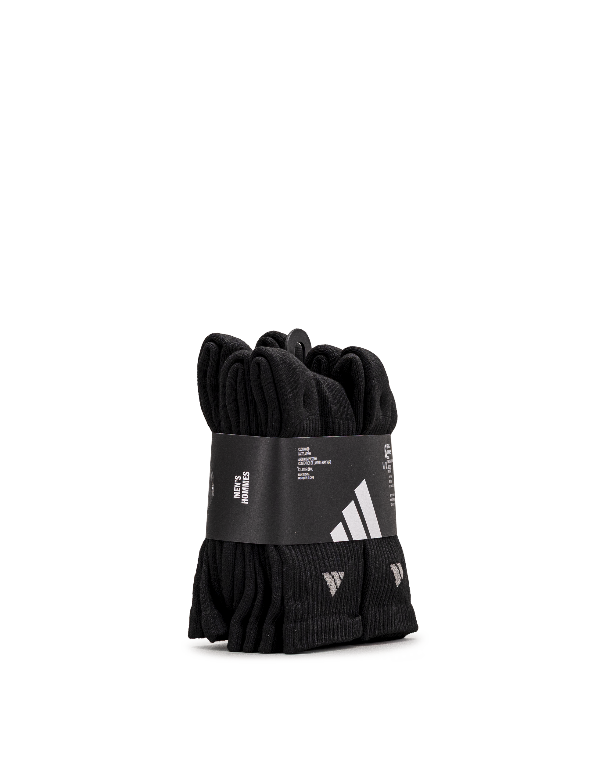 M athletic cushion 6pk  - Noir - #92B-18