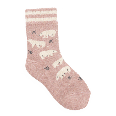 Bas enfant `laine  - Rose pale - #97B-25