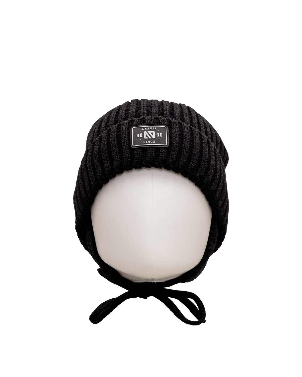 Tuque en tricot 2 14y - Noir - #97D-149