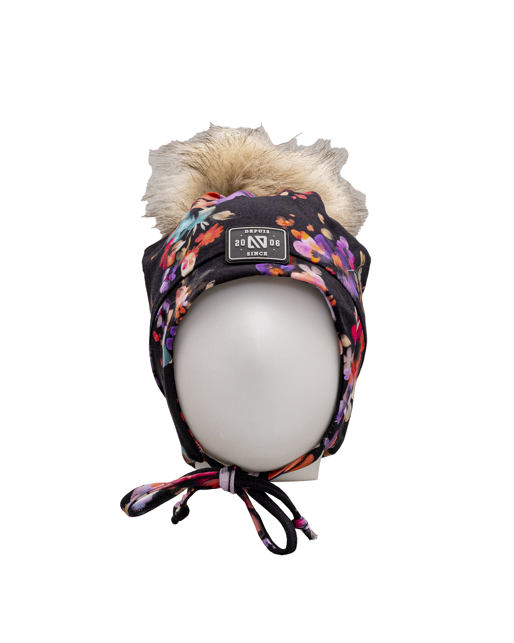 Tuque pompom jersey 2 6y  - Fleur - #97D-205