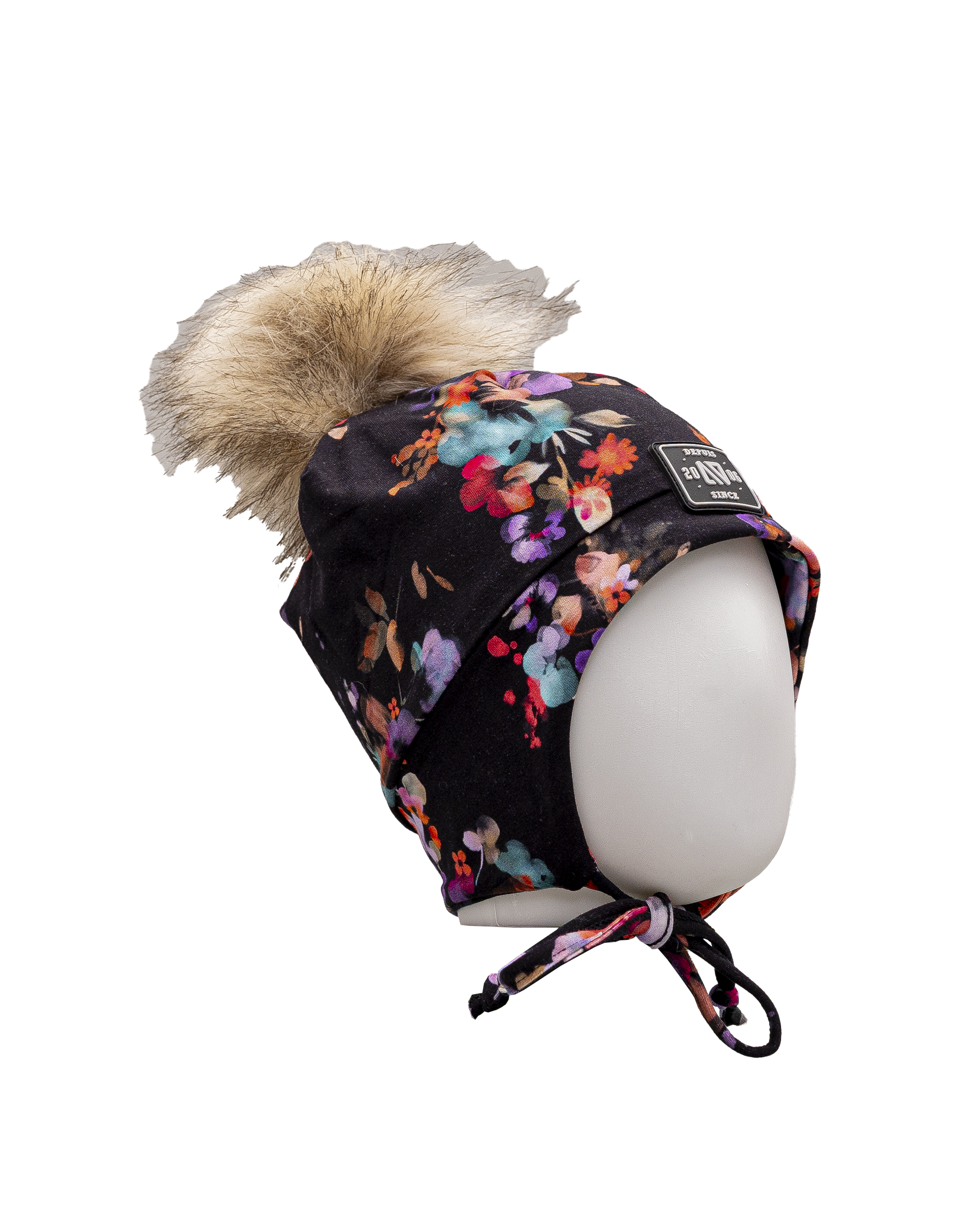 Tuque pompom jersey 2 6y  - Fleur - #97D-205