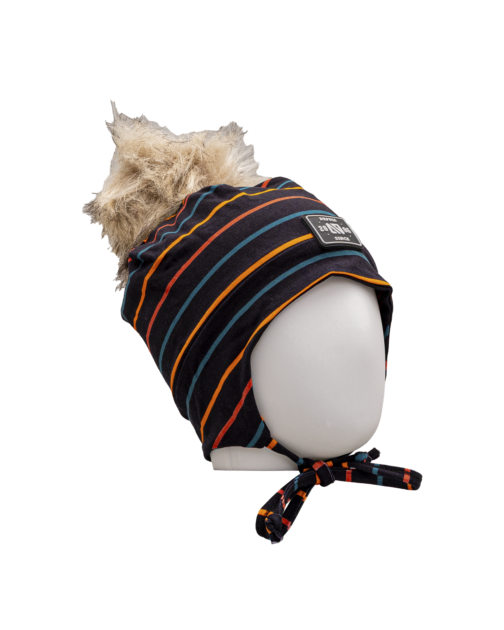 Tuque pompom jersey 2 6y  - Noir multi - #97D-205