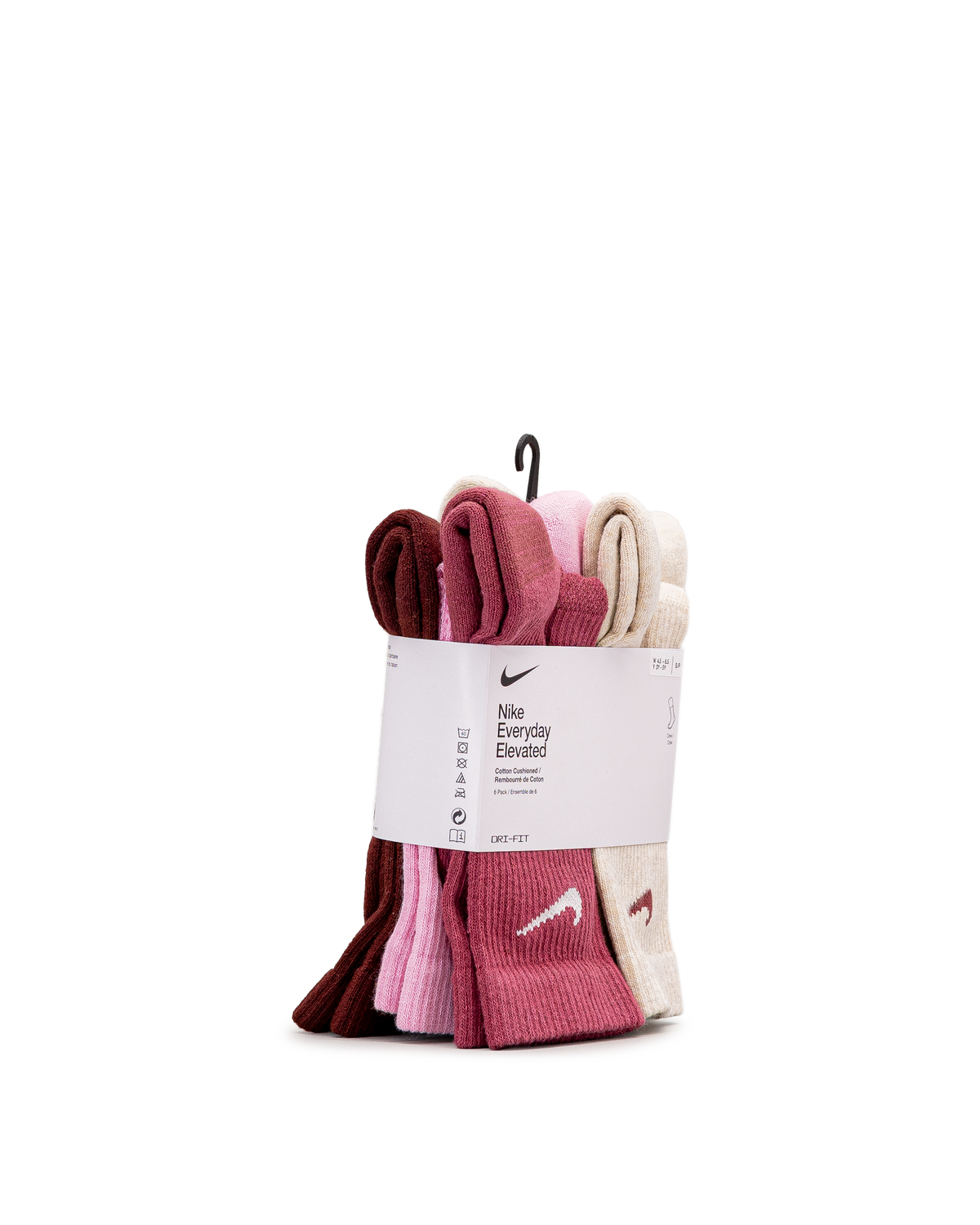Ed elvd crew 6pk  - Rose - #98B-12