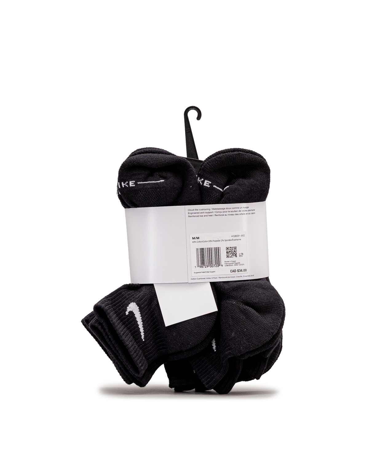 Ed elvd ankle 6pk - Blanc - #98B-13