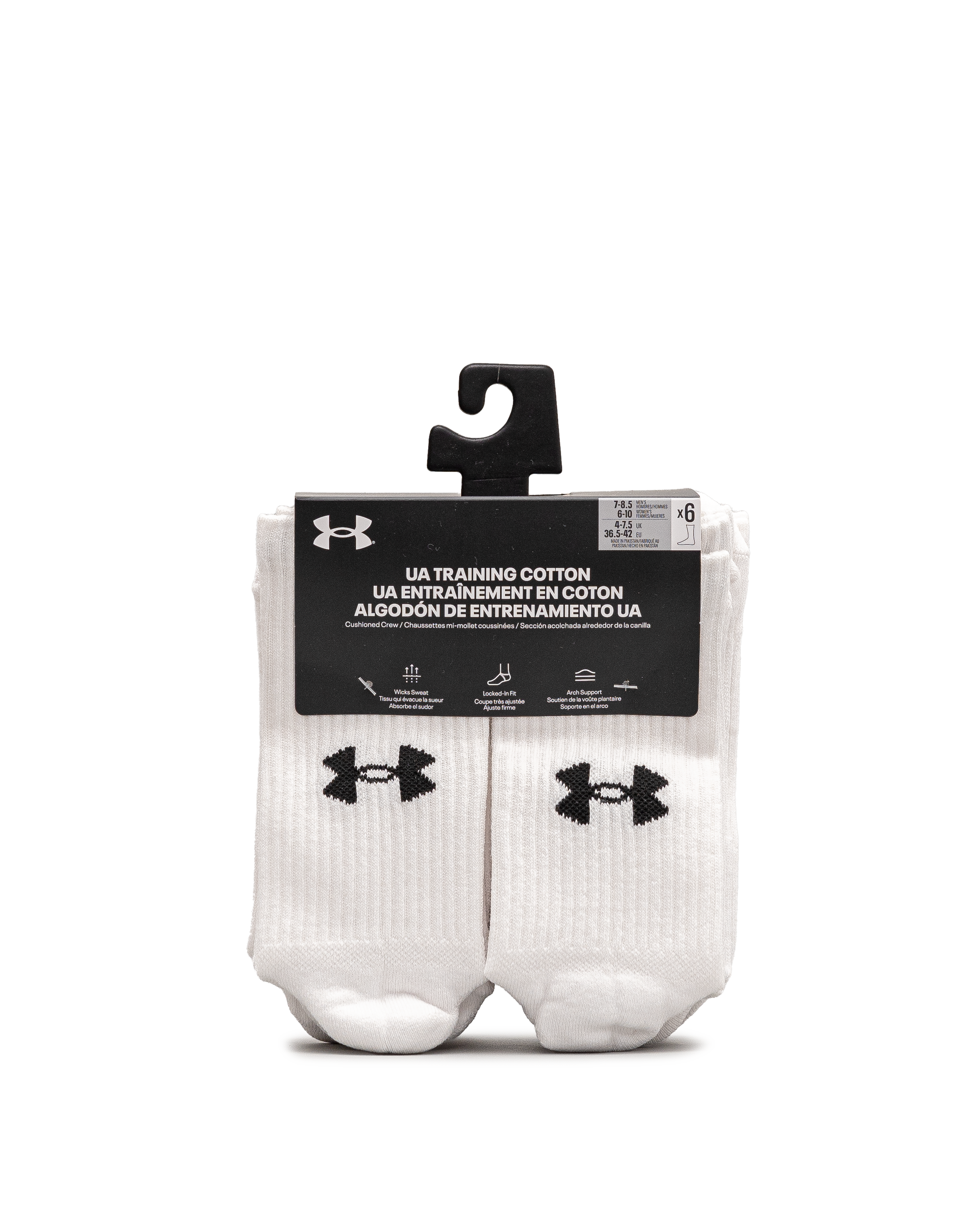 Unisex 6pk crew - Blanc - #98B-14