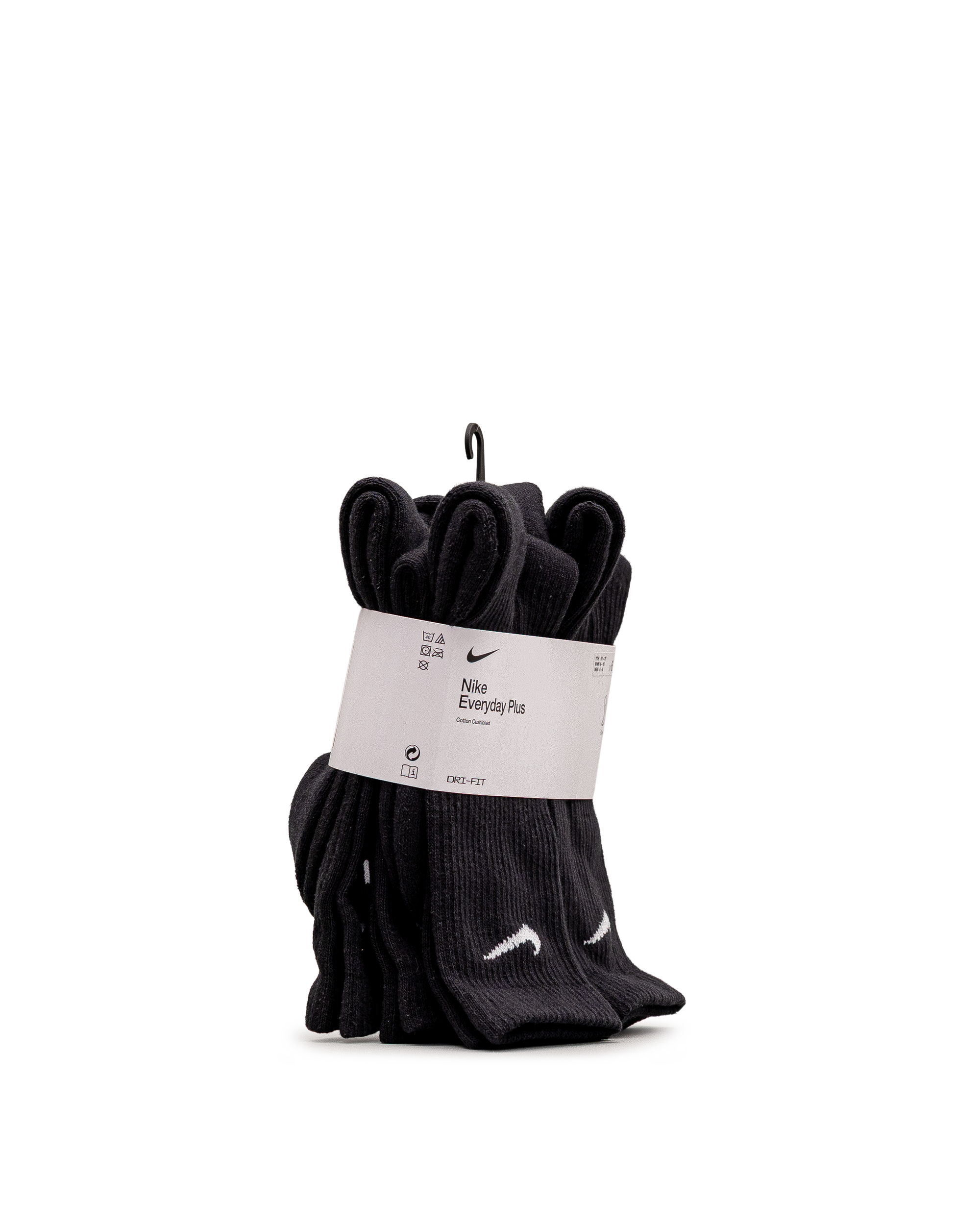 Unisex training socks 6pk - Noir - #98B-15